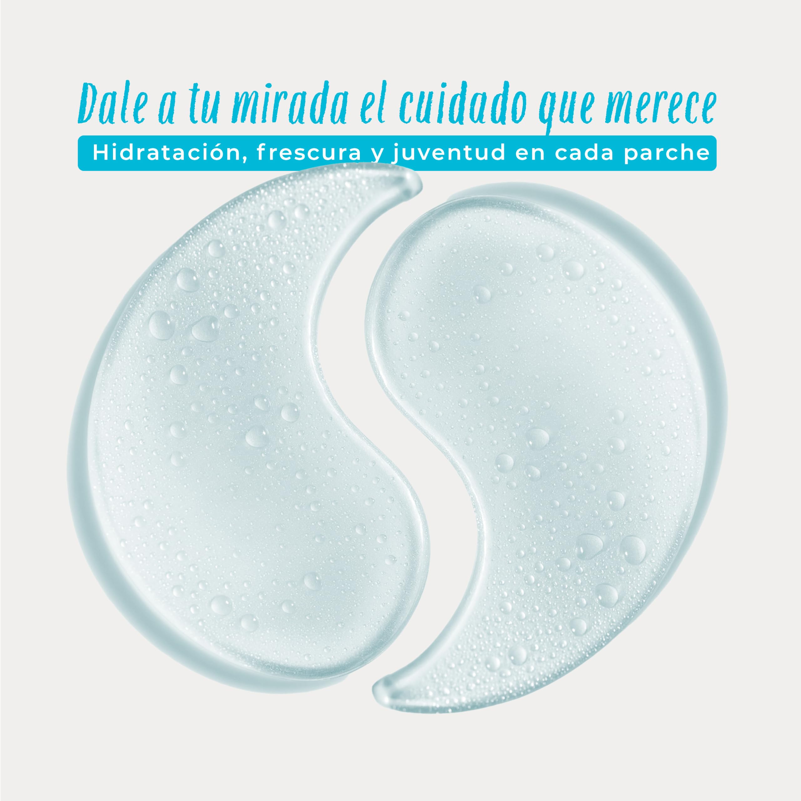 Punta Belleza | Parches para Ojos con Ácido Hialurónico y Glicerina | Hidrogel Hidratante Anti Ojeras, Bolsas y Líneas Finas | 60 Piezas