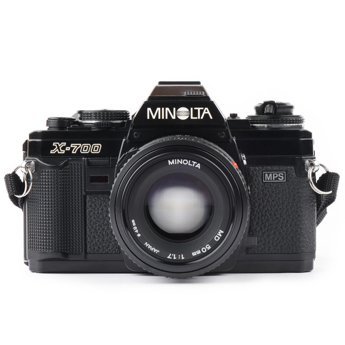 Minolta X-700 Cámara SLR de 35 mm con sistema de lente de montura MD. Incluye lente de enfoque manual f/2 de 50 mm (reacondicionado)