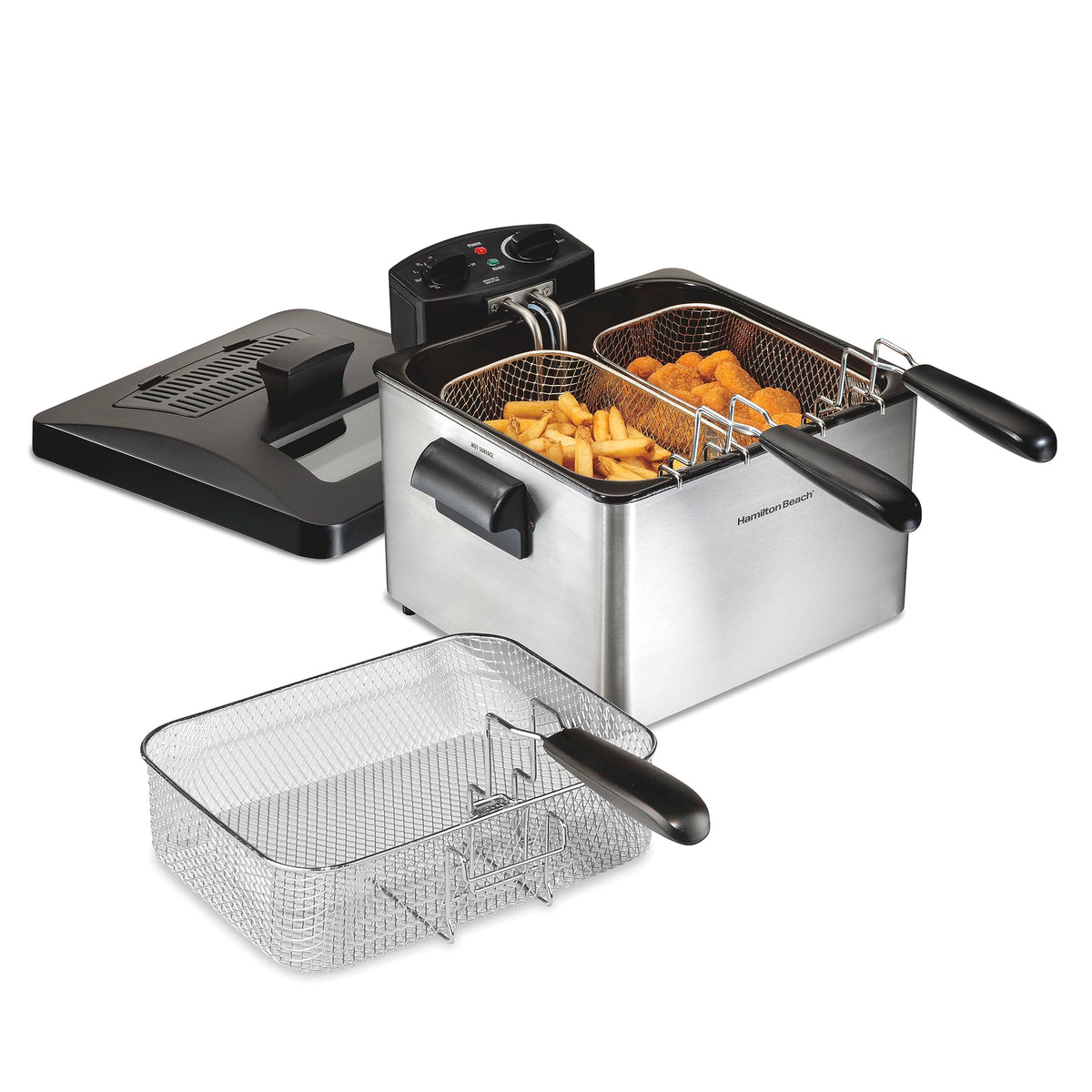 Hamilton Beach - Freidora de doble cesta 35034, de calidad profesional