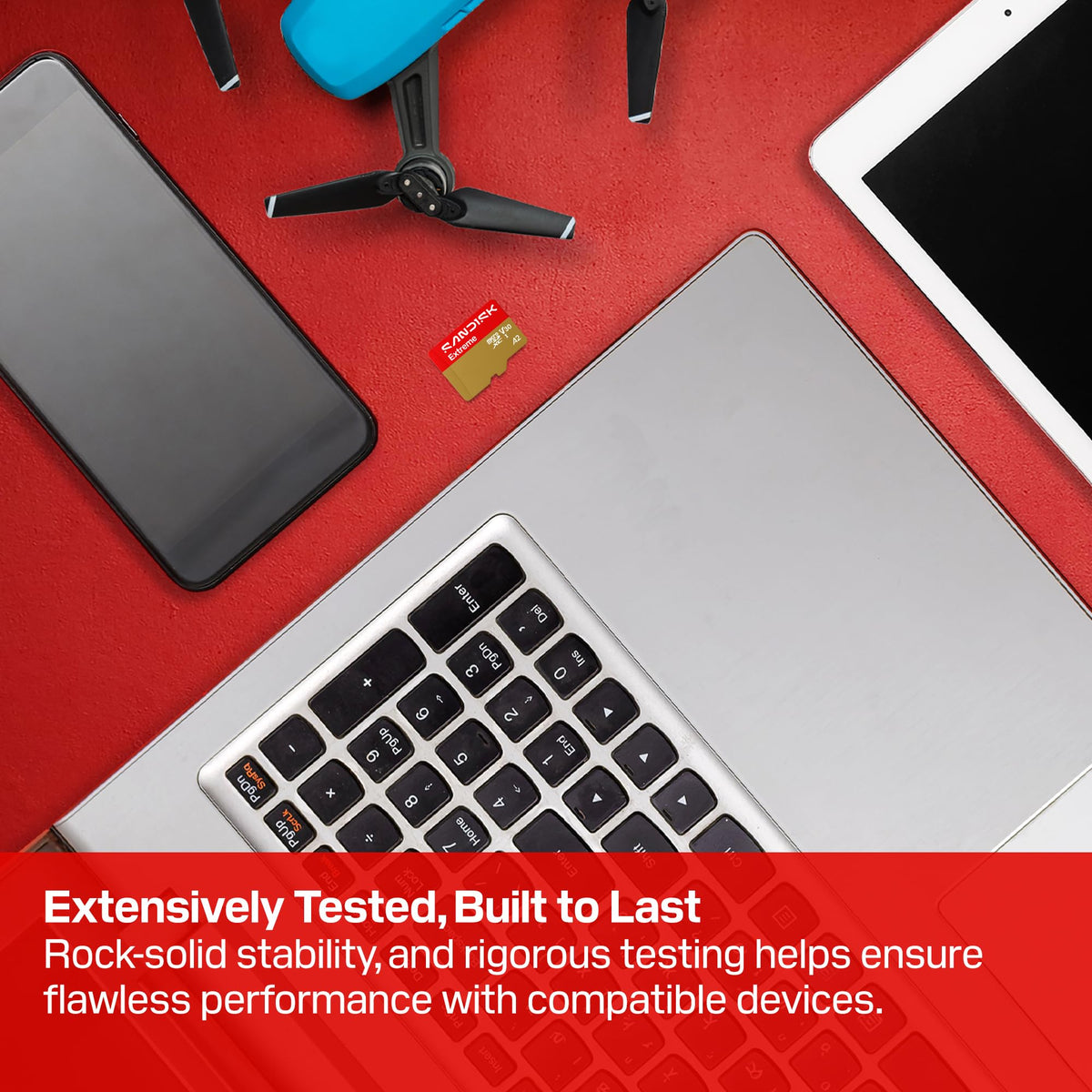 SANDISK - Tarjeta microSD UHS-I Extreme de 128 GB, hasta 245 MB/s de Velocidad de Lectura y 120 MB/s de Velocidad de Escritura, Video 5.3 K, Video 4K UHD, Alto Rendimiento para cámaras de acción