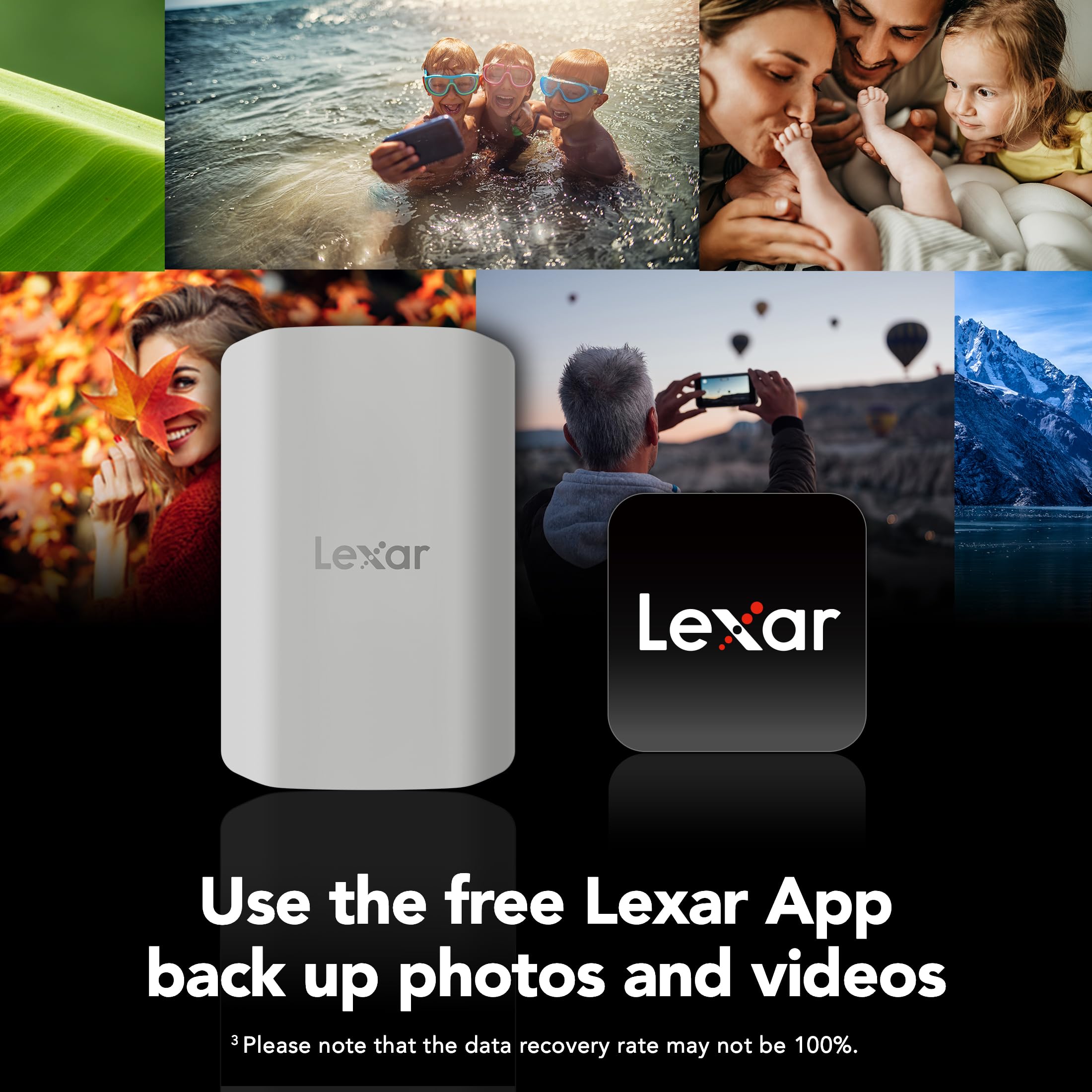 Lexar 1TB ES5 SSD Externo magnético, hasta 2000 MB/s, Compatible con MagSafe, Smartphones USB-C, iPhone 15/16 o Superior, PC, Mac, Compatible con Apple ProRes y Samsung Pro Video, Plateado