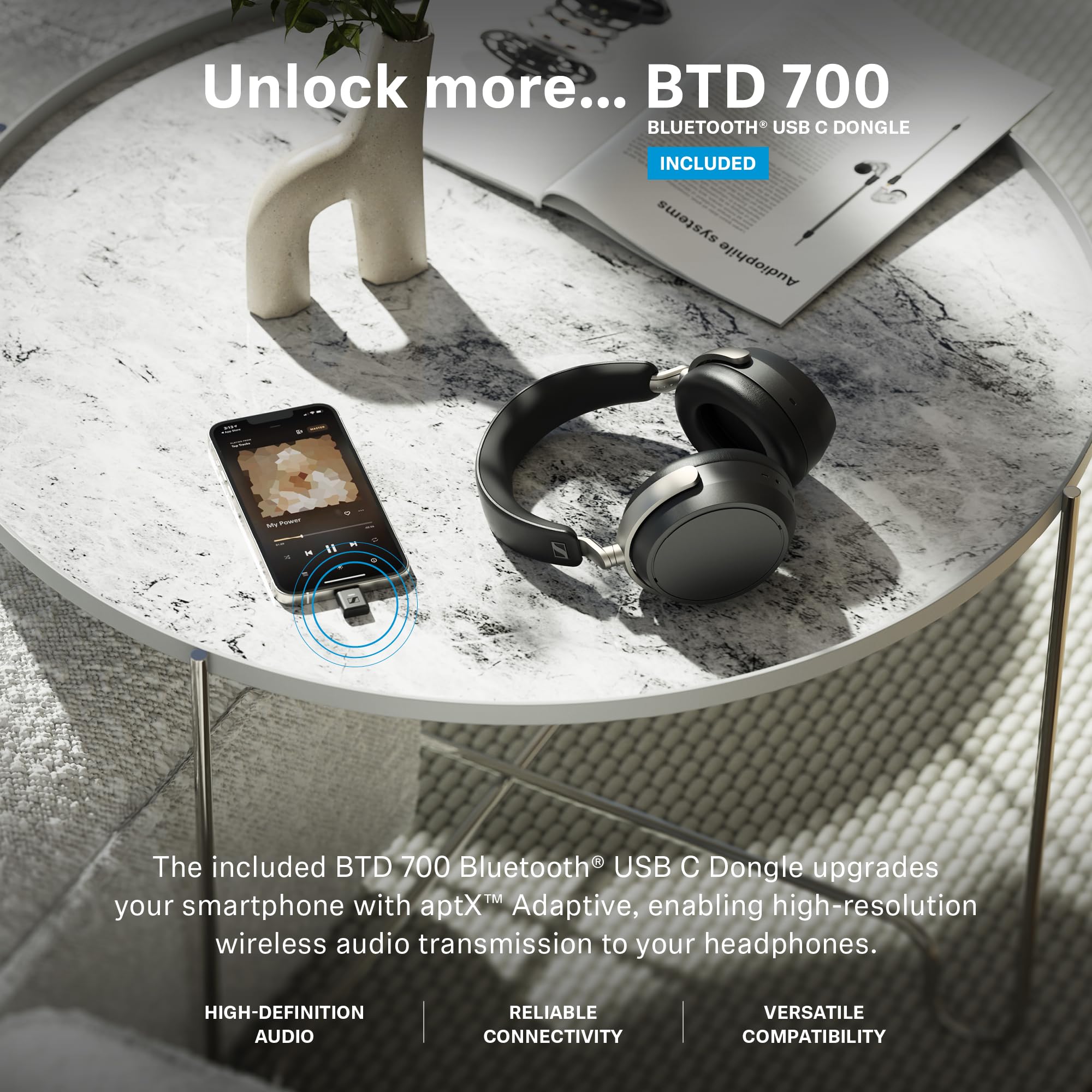 Sennheiser HDB 630 Audífonos Inalámbricos Audiófilos Negro