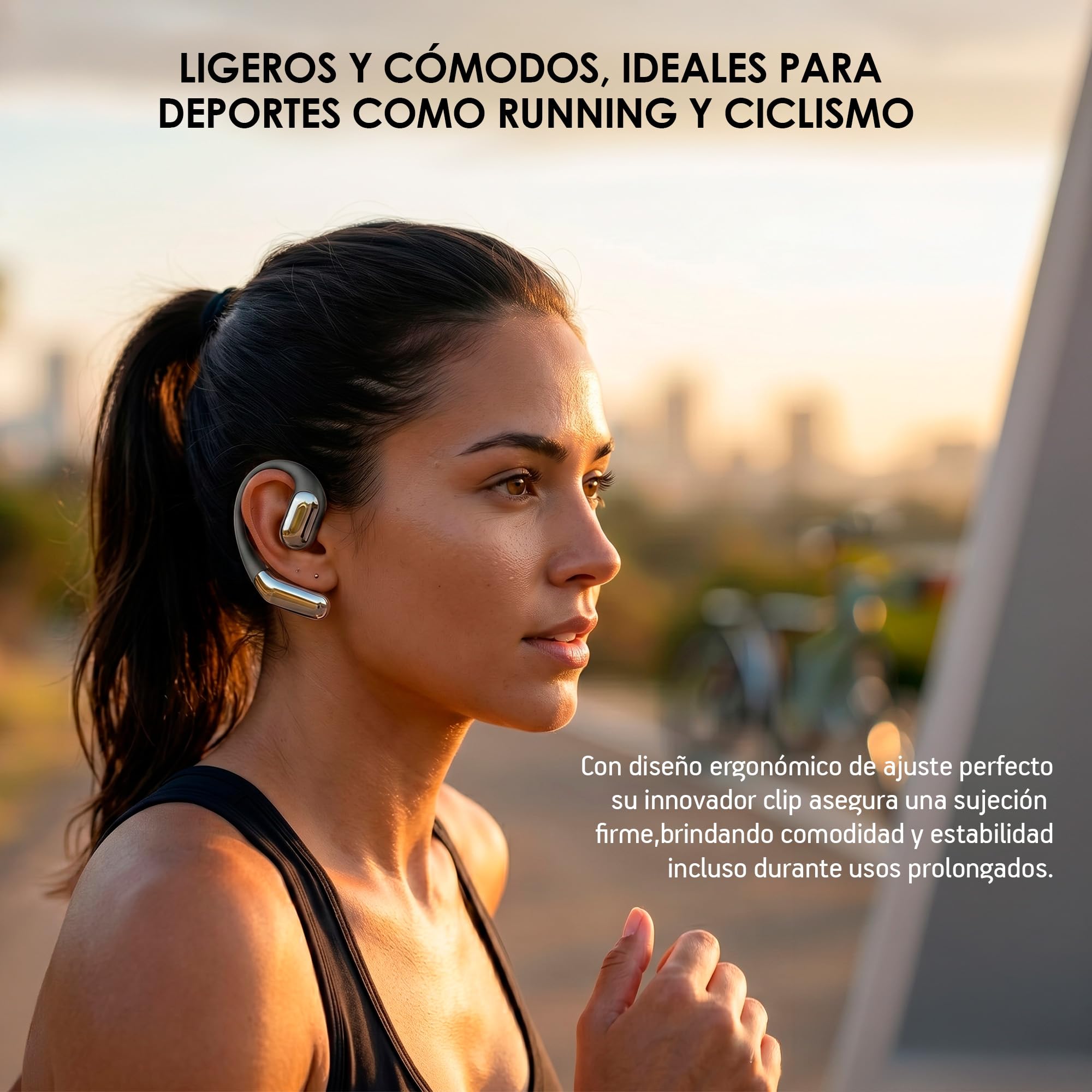 Akane Audífonos Inalámbricos Deportivos Open Ear Bluetooth 5.4 para Correr
