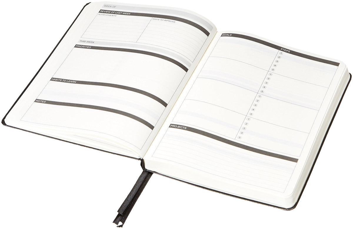 Amazon Basics - Agenda diaria y diario 2020, 5.8 x 8.2 pulgadas, tapa dura