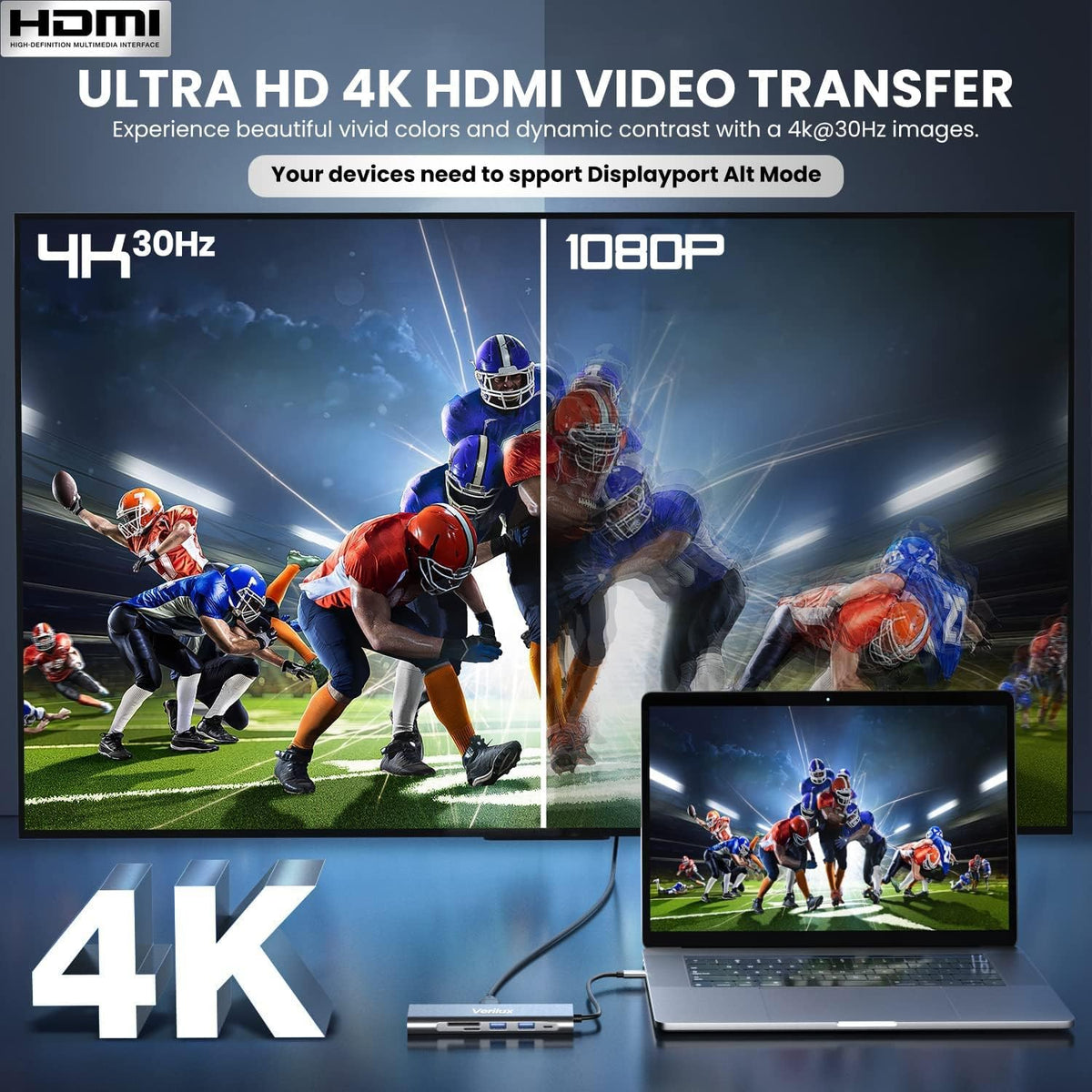 Google Chromecast TV (HD) - Transmisión de Entretenimiento en tu televisor con búsqueda de Voz, Ver películas, programas y televisión en Vivo en 1080p HD - Nieve