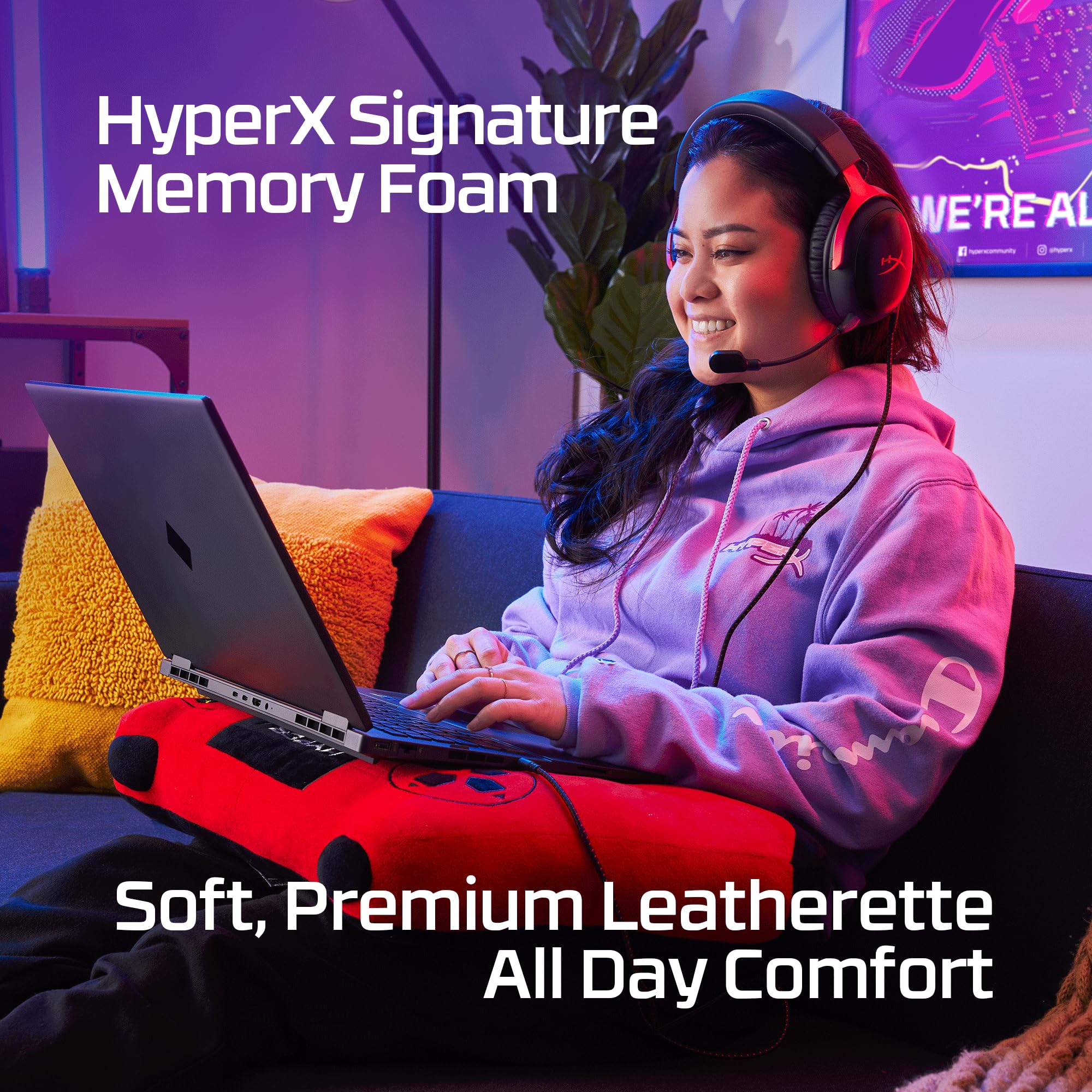HyperX Cloud III - Rojo Audífonos para Juegos con Cable