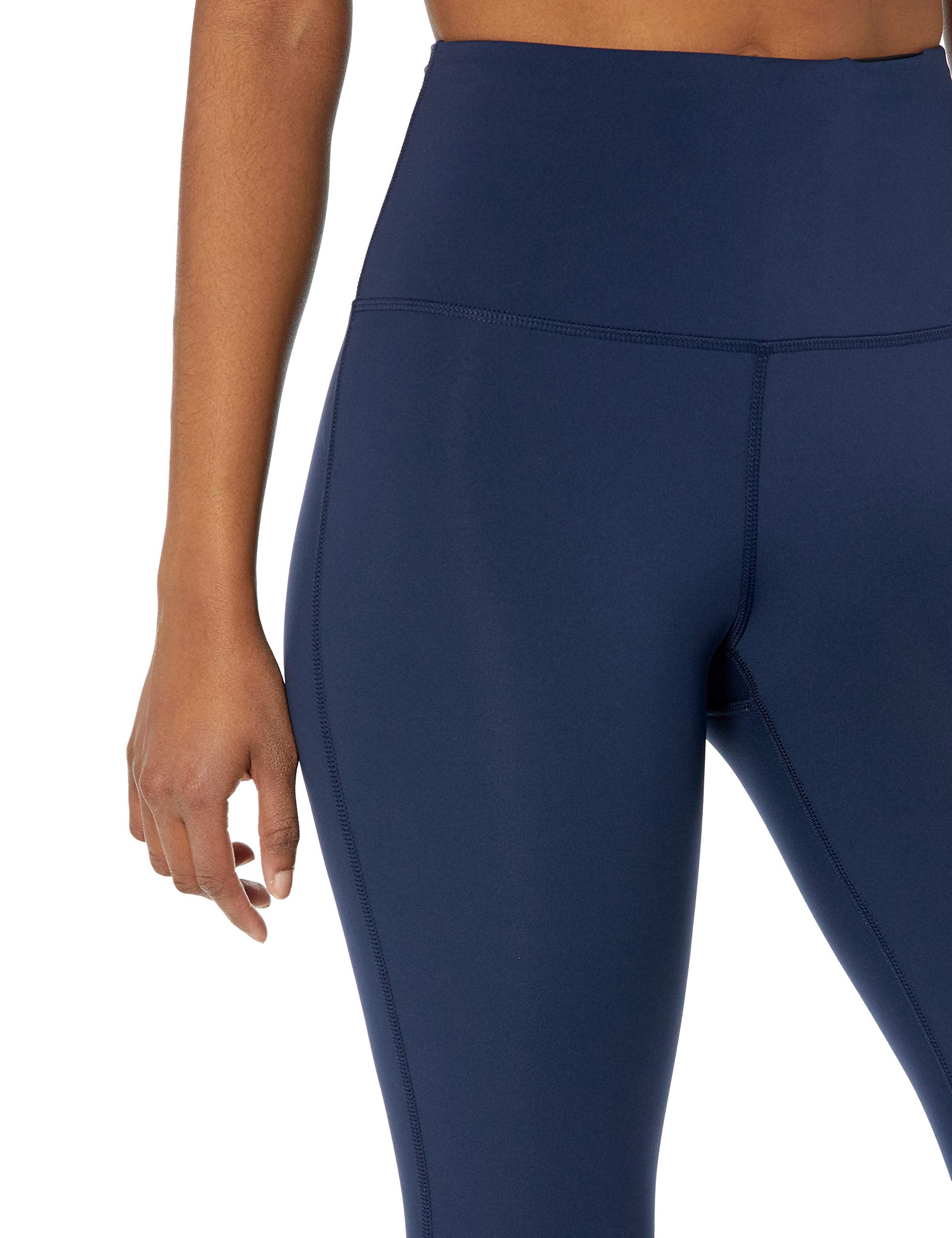 Amazon Essentials - Leggings capri de talle alto para mujer, color azul marino, talla G