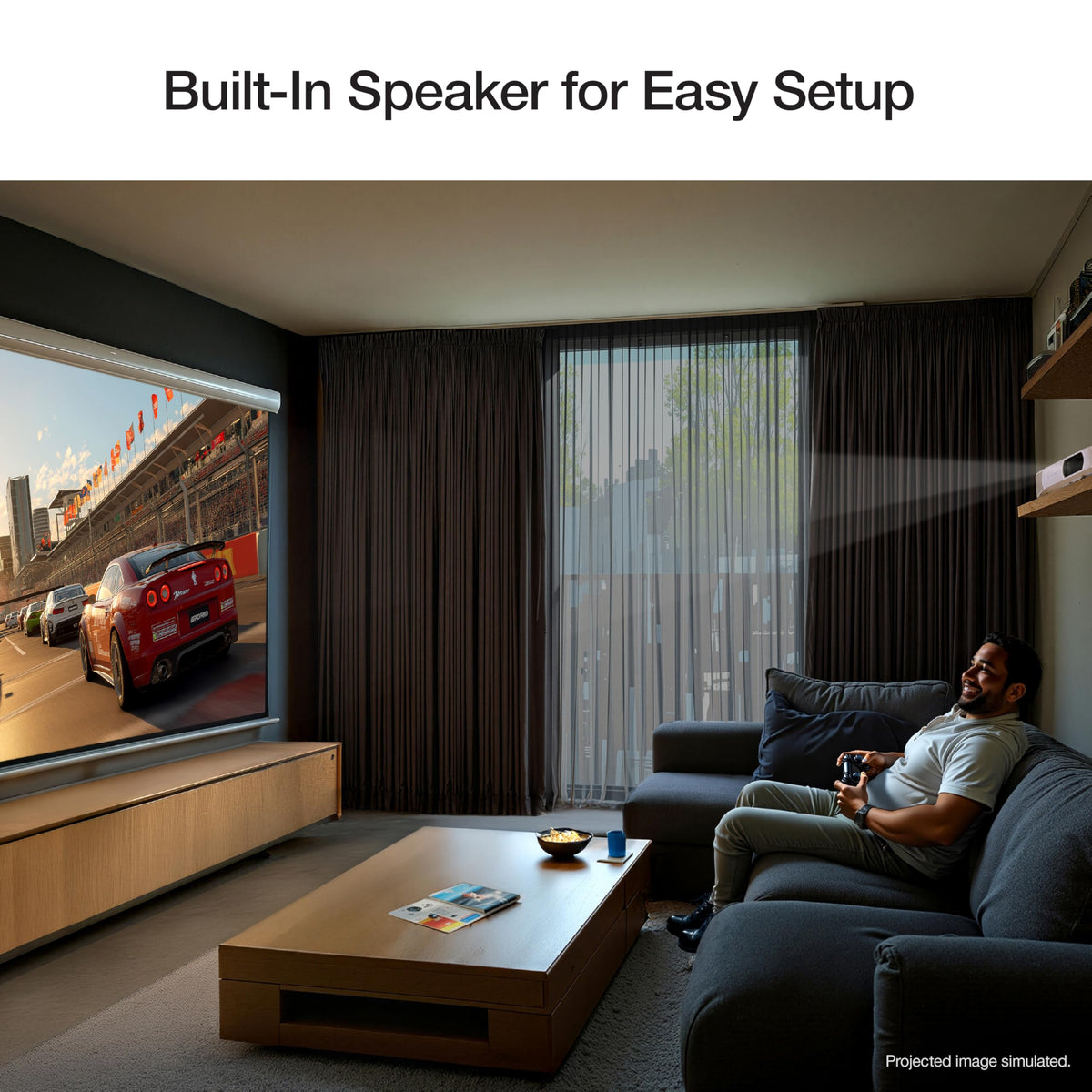 Epson Home Cinema 980 - Proyector de 3 Chips 3LCD 1080p de 4.000 lúmenes, Color y Brillo Blanco, Sala de transmisión/Juegos, Sala de Medios, Altavoz Integrado, inclinación automática de Imagen