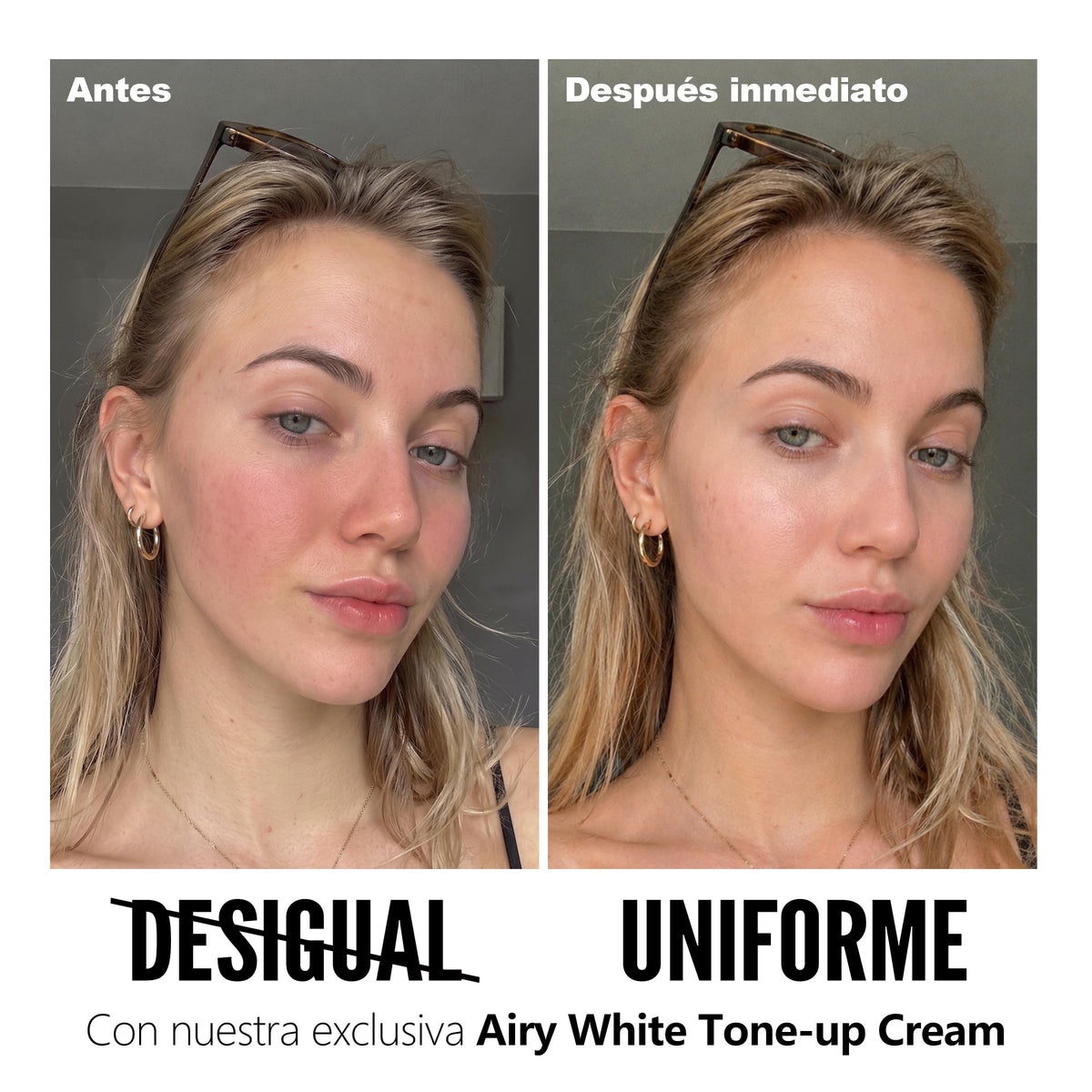 Chillab Airy White Tone-Up Cream 30g — Crema Tono-Up Tipo Mousse con Niacinamida, 7 Péptidos y 8 Extractos Botánicos | Textura Ligera, Doble Uso como Prebase, Vegano y Cruelty-Free