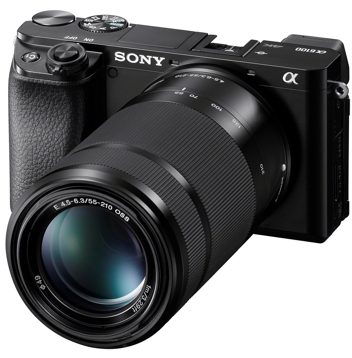 Sony Alpha A6100 Cámara sin Espejo con Lentes de Zoom de 16-50 mm y 55-210 mm, ILCE6100Y/B, Color Negro