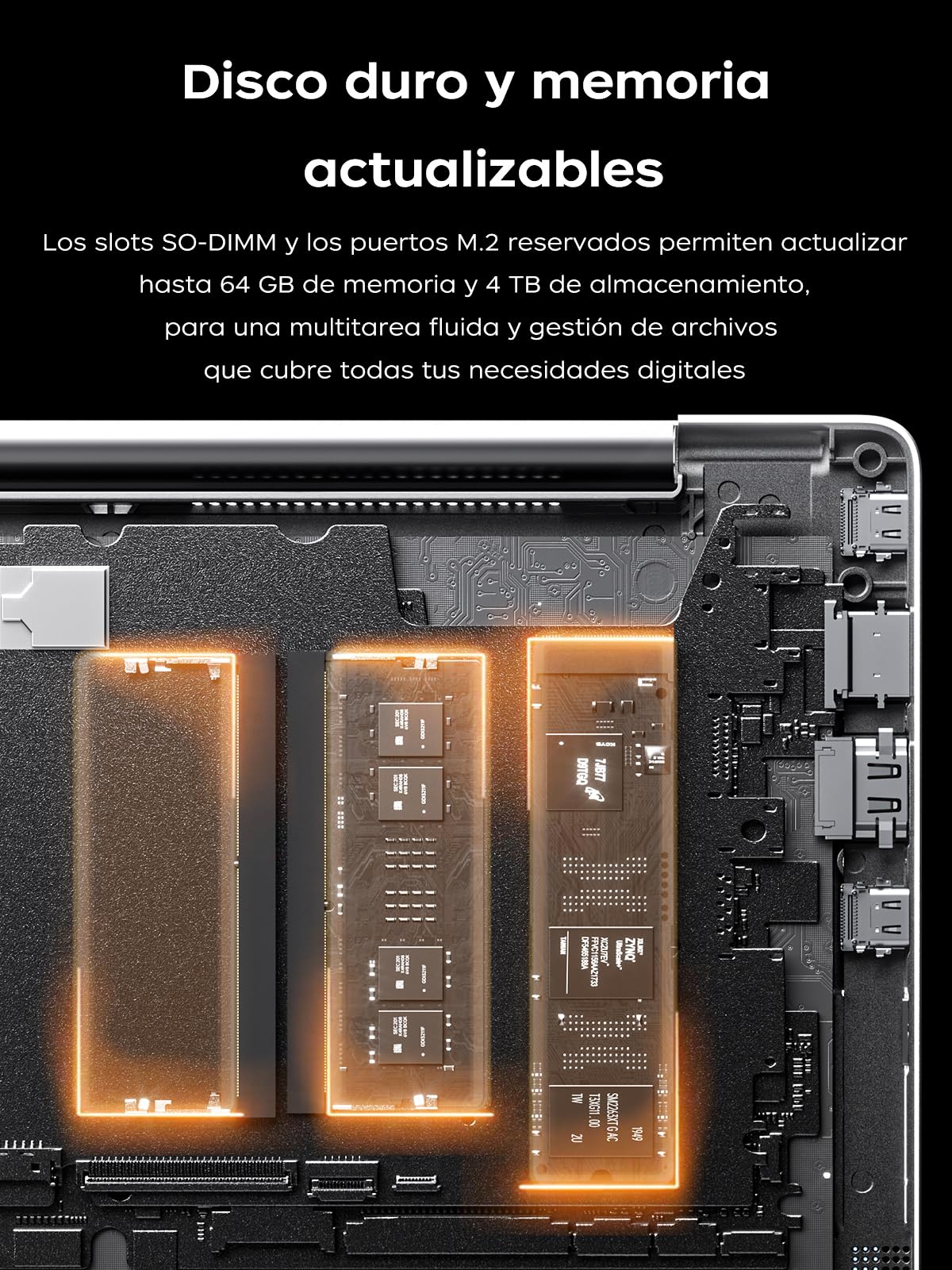 KAIGERR Laptop Gamer Ryzen 7 7730U (8C/16T, hasta 4.5GHz), 16GB RAM 512GB NVMe SSD Laptops, 15.6" FHD, Win 11 Pro, Teclado Físico en Español, Radeon RX Vega 8, Wi-Fi 6