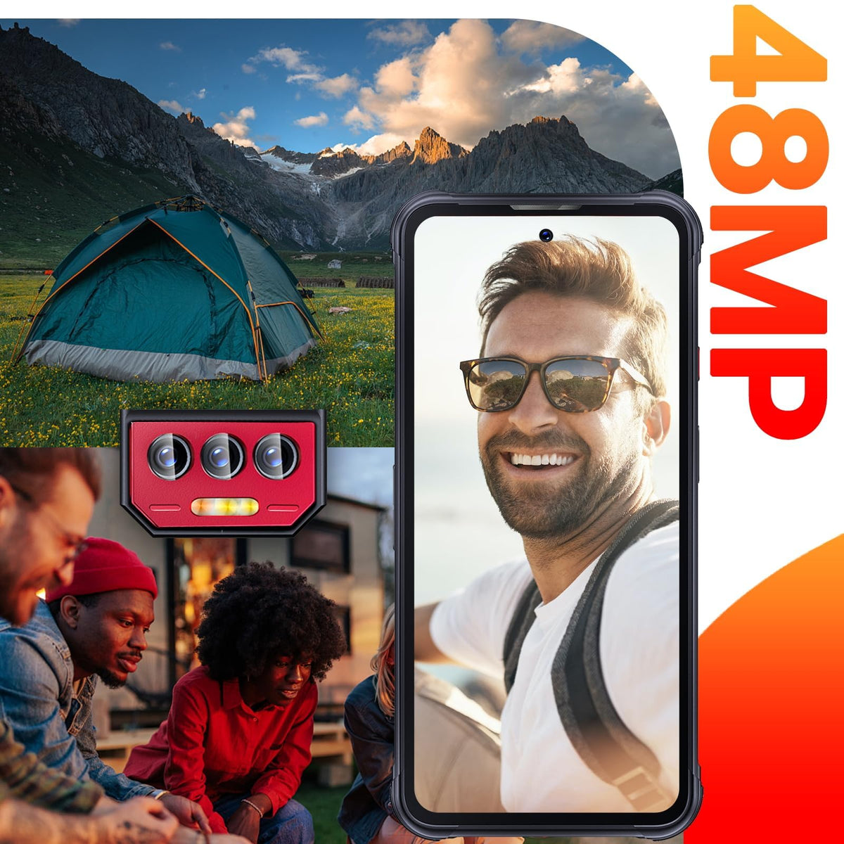 CUBOT Celular Kingkong 8 Robusto Dual Sim 256 GB 6 GB Ram 10600mah Android 13 (Negro)