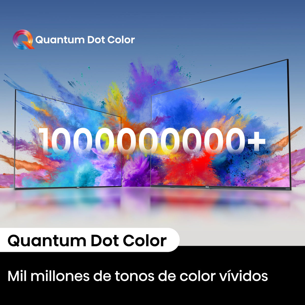 Hisense Television QD6N Pantalla 75 Pulgadas,QLED Smart Google TV UHD 4K,Control Remoto por Voz con Alexa,Dolby Vision Atmos, Modo de Juego Plus, Control de Voz,Compartir con TV