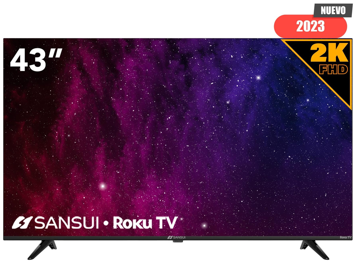 SANSUI Smart TV Roku TV Compatible con Alexa 2023 (43" Full HD)