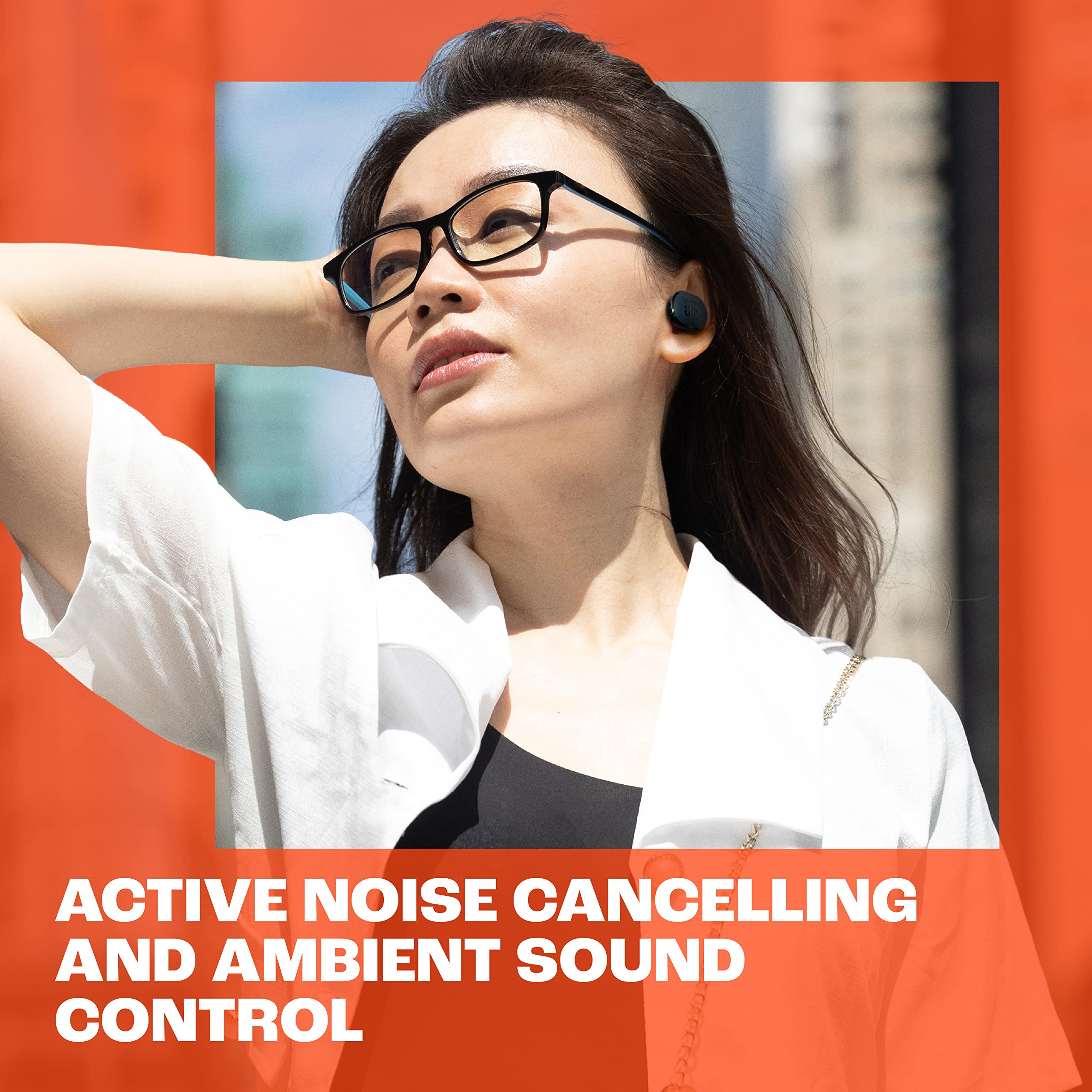 JBL Tune Buds, Audífonos Inalámbricos ANC Bluetooth, Drivers de 10mm, Reproducción 48 Horas, Resistentes al Agua y al Polvo IP54 - Azul