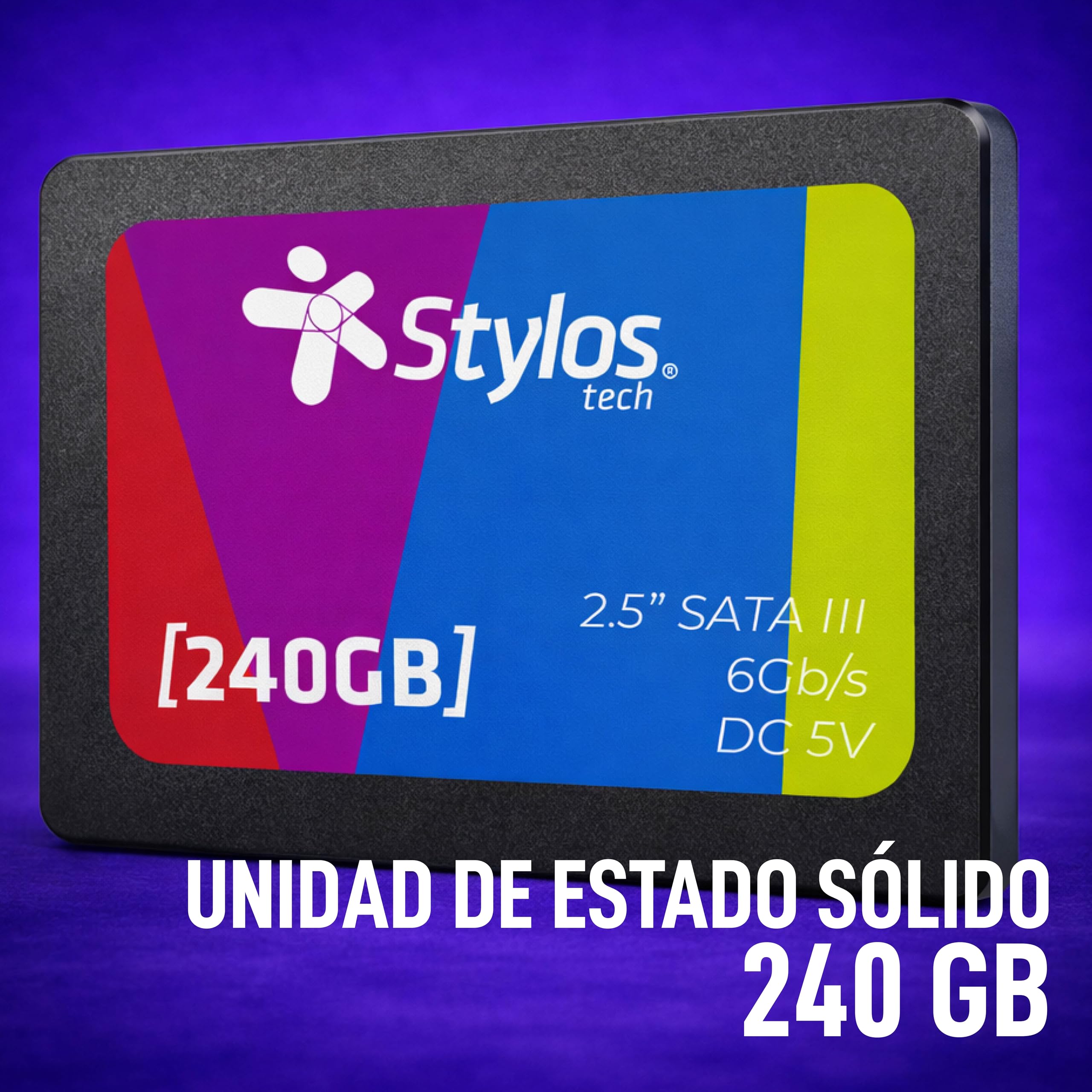 Stylos STMSSD2B Unidad Estado Solido SSD 240GB Stylos Modelo SATA III Voltaje DC 5V Soporta Funciones S.M.A.R.T Trim Command NCQ PSA COMPUTO Y PAPELERÍA