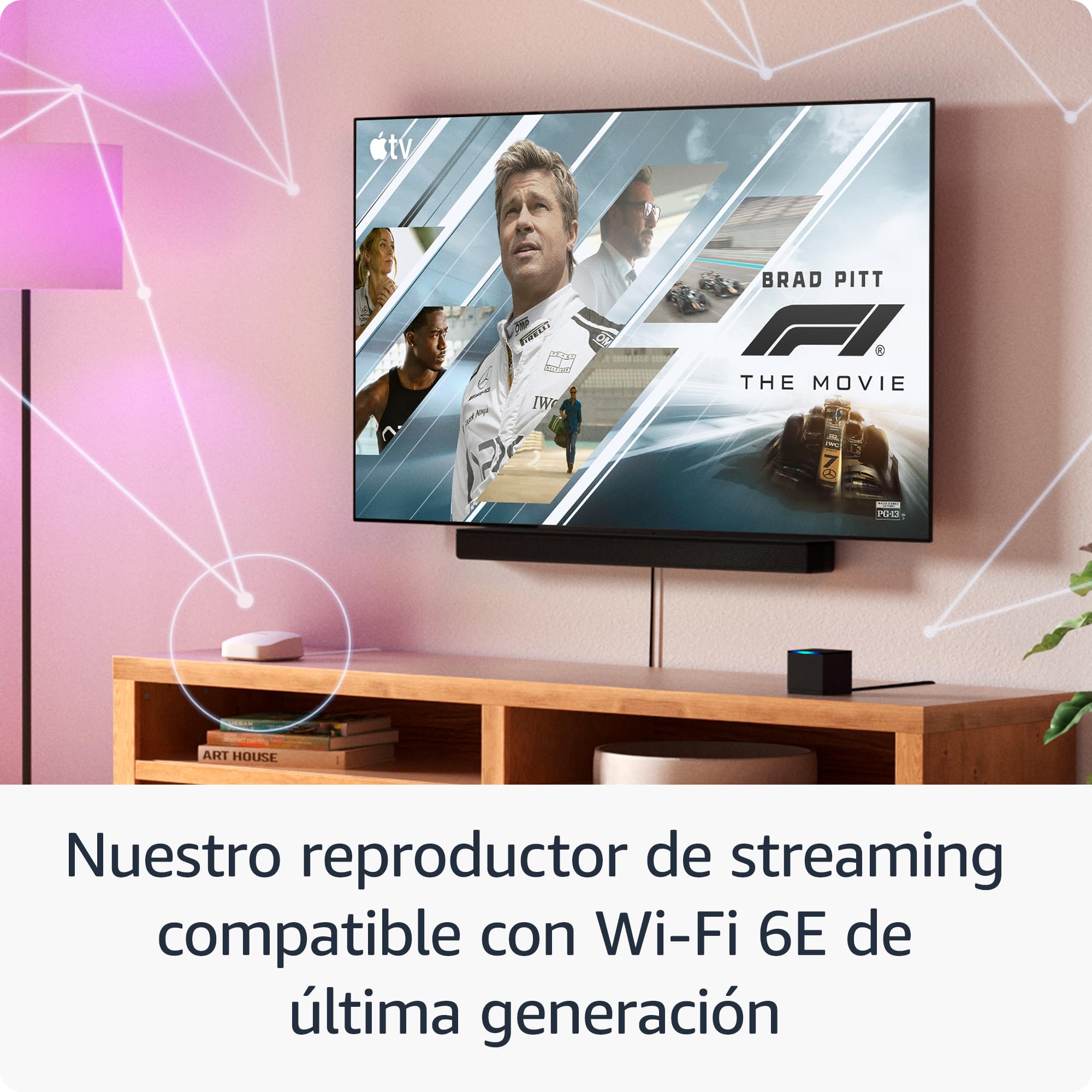 Fire TV Cube (modelo más reciente): Dispositivo de streaming controlado por voz con Alexa, Wi-Fi 6E y 4K Ultra HD