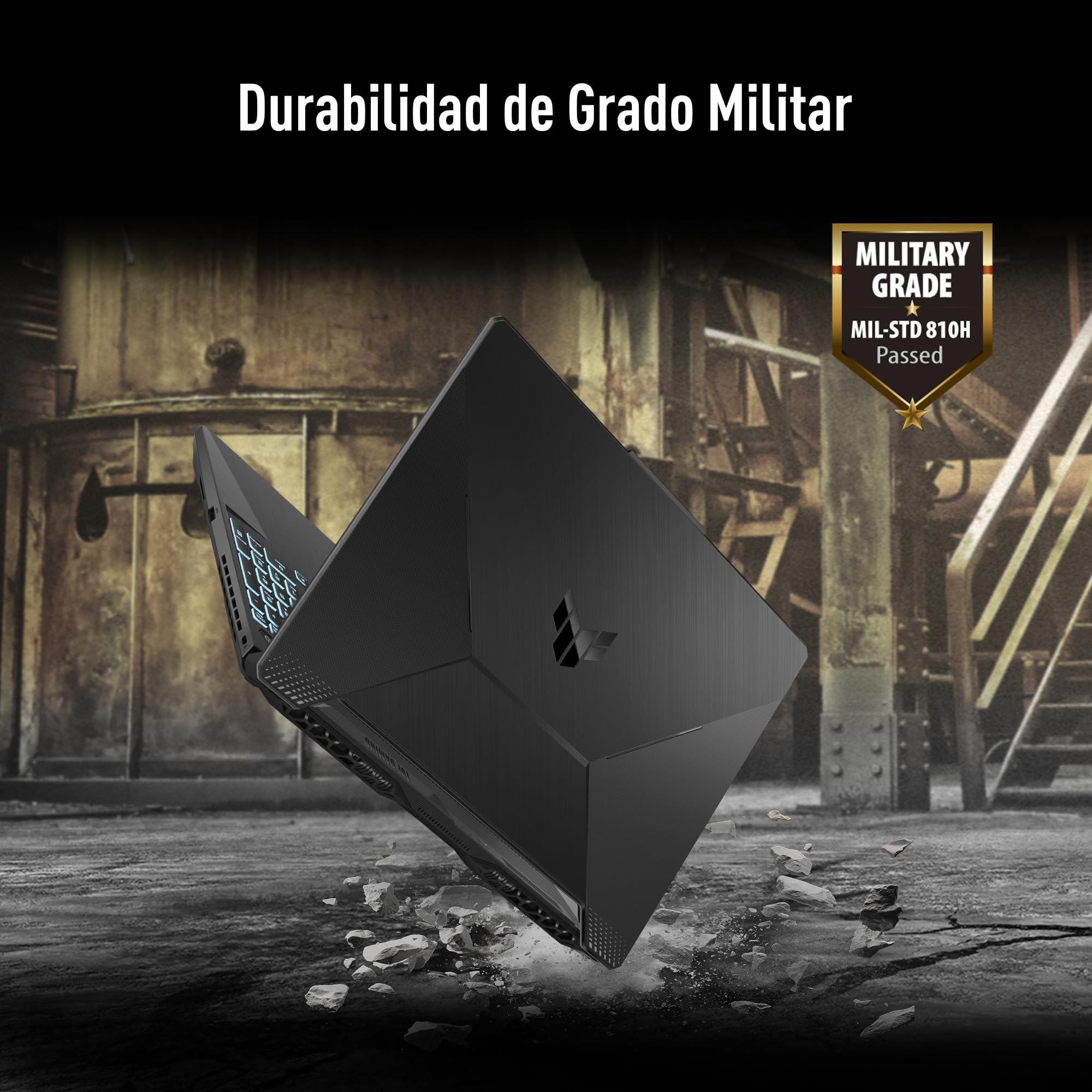 ASUS TUF Gaming A15 /AMD Ryzen 7 7445HS/ NVIDIA GeForce RTX 3050/ 16GB - 512 SSD/Wi-Fi 6 + Bluetooth 5.3/ Teclado en español (Servicio y garantía con la Marca en México)