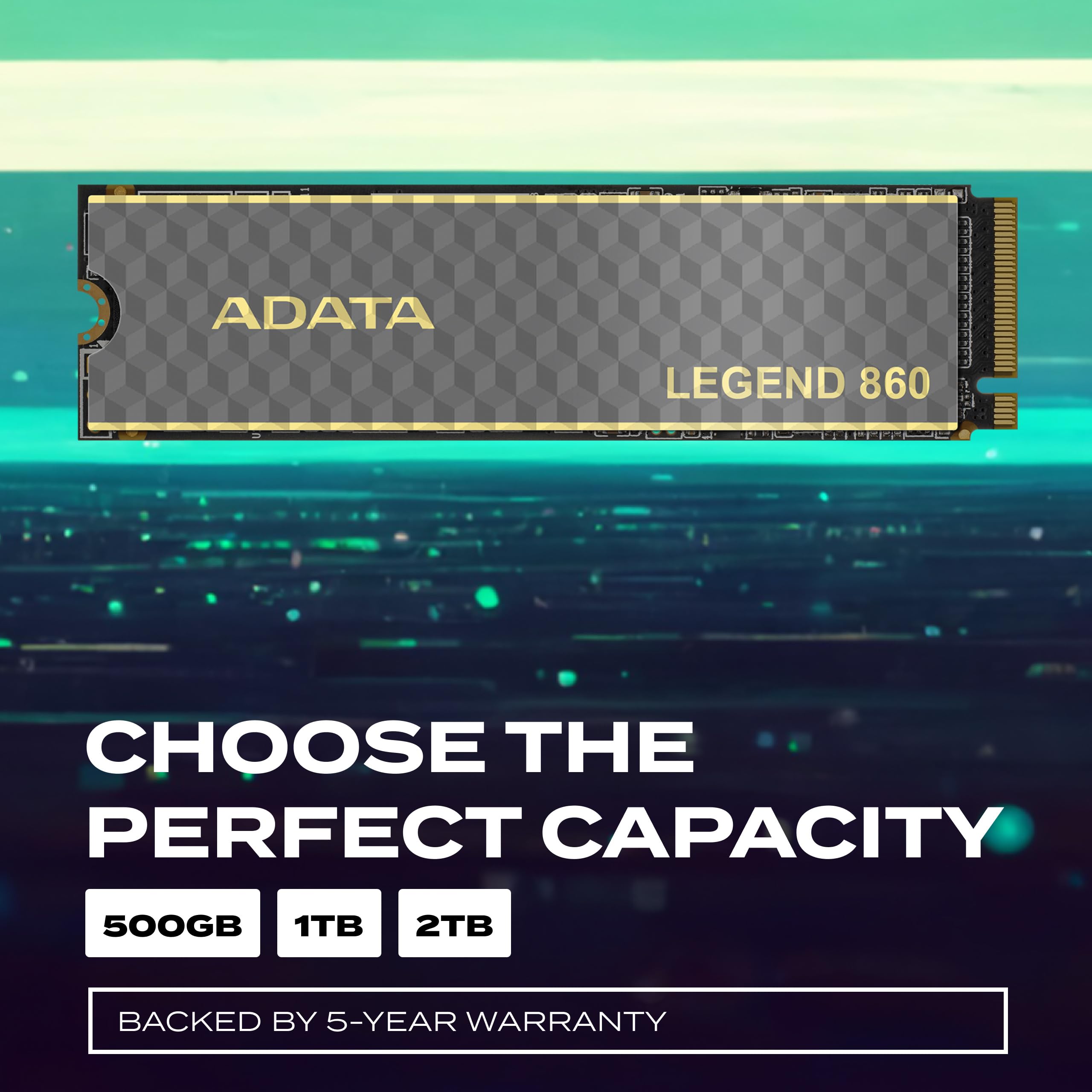 ADATA SSD Legend 860 1000GB (6,000/5,000 MB/s) PCIe Gen 4x4 2280, Soporte SSD Toolbox, NVMe