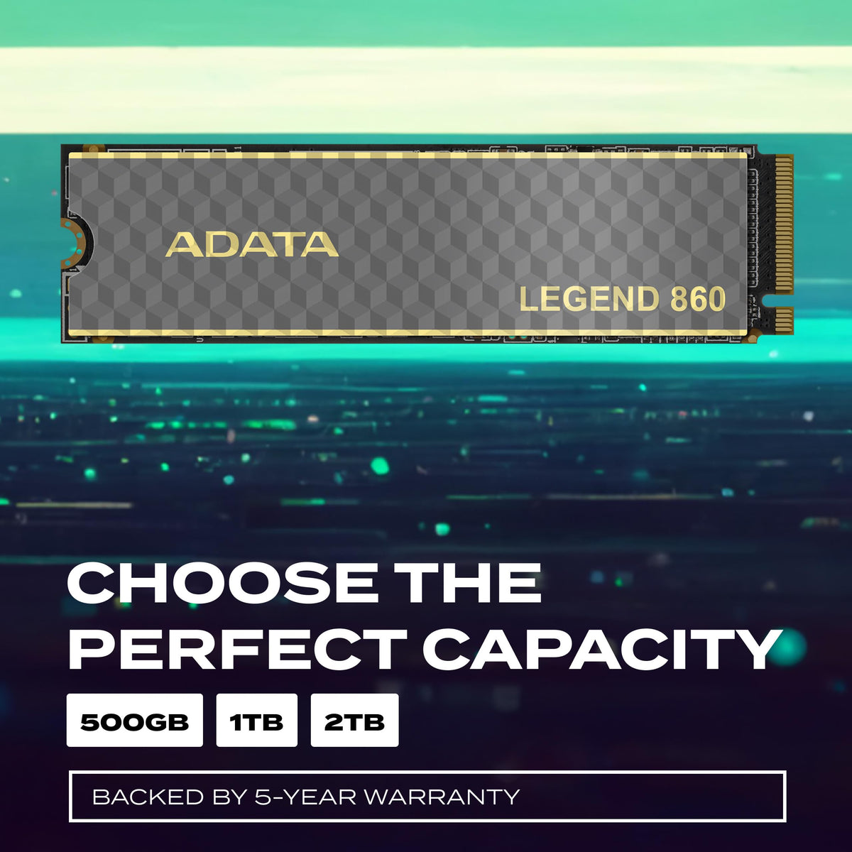 ADATA SSD Legend 860 1000GB (6,000/5,000 MB/s) PCIe Gen 4x4 2280, Soporte SSD Toolbox, NVMe
