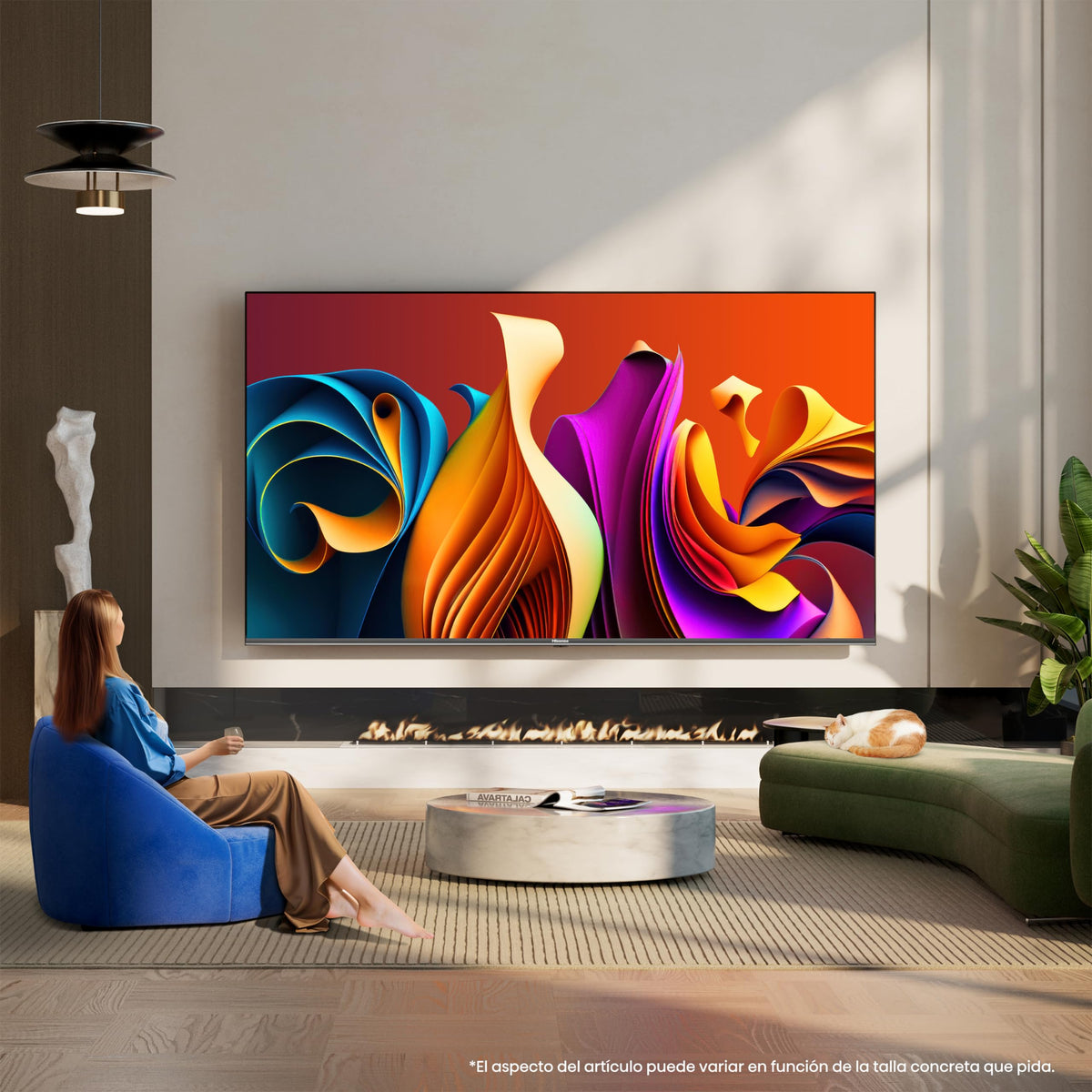 Hisense Television QD6N Pantalla 65 Pulgadas,QLED Smart Google TV UHD 4K,Control Remoto por Voz con Alexa,Dolby Vision Atmos, Modo de Juego Plus, Control de Voz,Compartir con TV