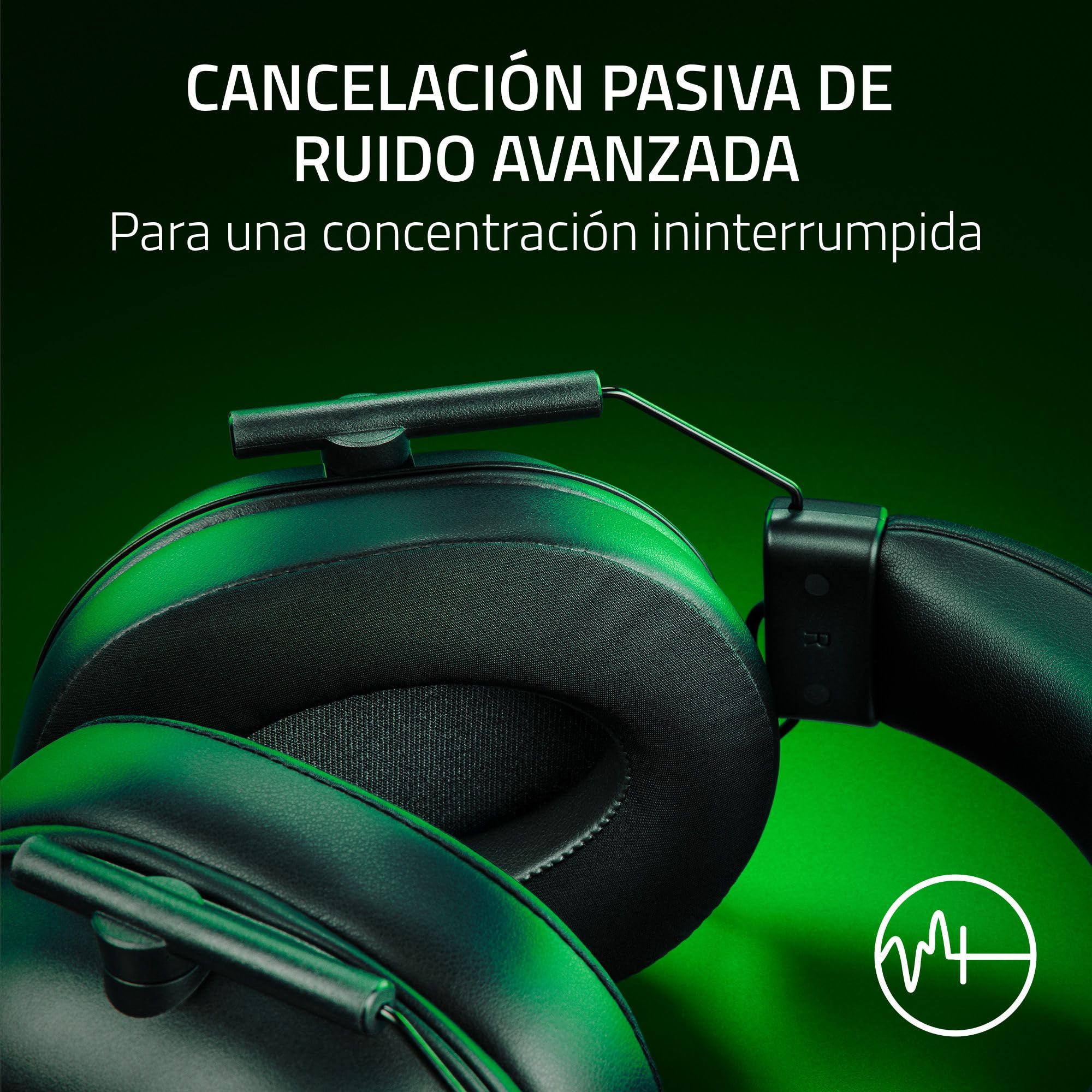 Razer BlackShark V2 X Auriculares para Xbox: Diafragmas de 50mm - Micrófono Cardioide - Ligero - Almohadillas Aislantes de Ruido - para Xbox Series X, Series S, PS5, PC, 3.5mm - Negro