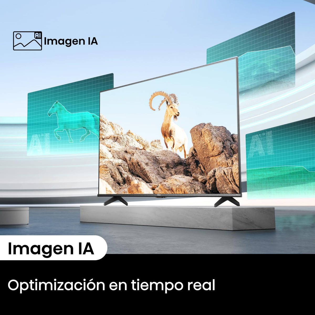 Hisense Television QD6N Pantalla 55 Pulgadas,QLED Smart Google TV UHD 4K,Control Remoto por Voz con Alexa,Dolby Vision Atmos, Modo de Juego Plus, Control de Voz,Compartir con TV