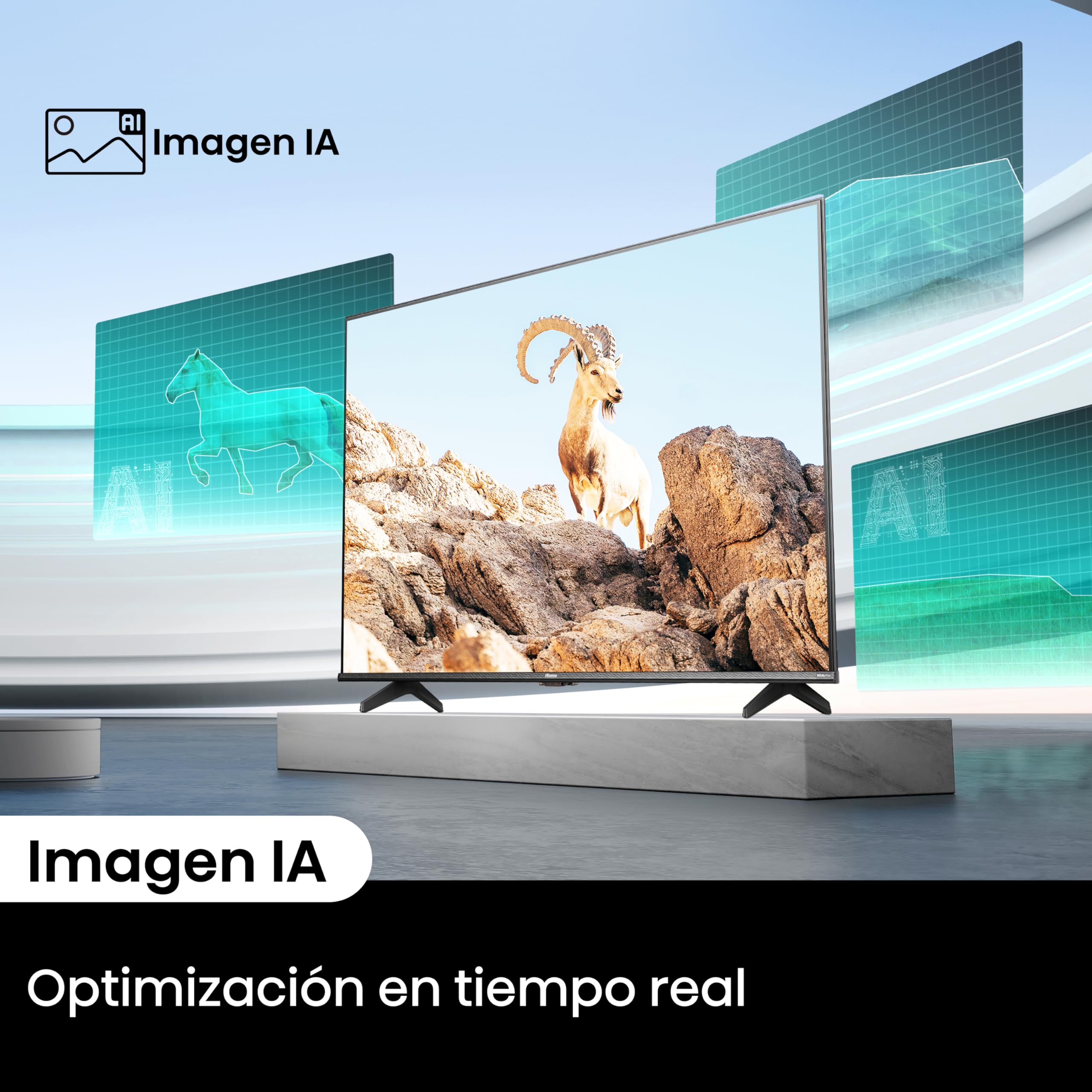 Hisense Television QD6N Pantalla 43 Pulgadas,QLED Smart Google TV UHD 4K,Control Remoto por Voz con Alexa,Dolby Vision Atmos, Modo de Juego Plus, Control de Voz,Compartir con TV