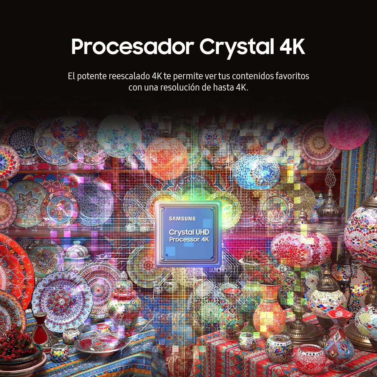SAMSUNG Smart TV 50" 4K Crystal UHD (UN50DU8000FXZX)