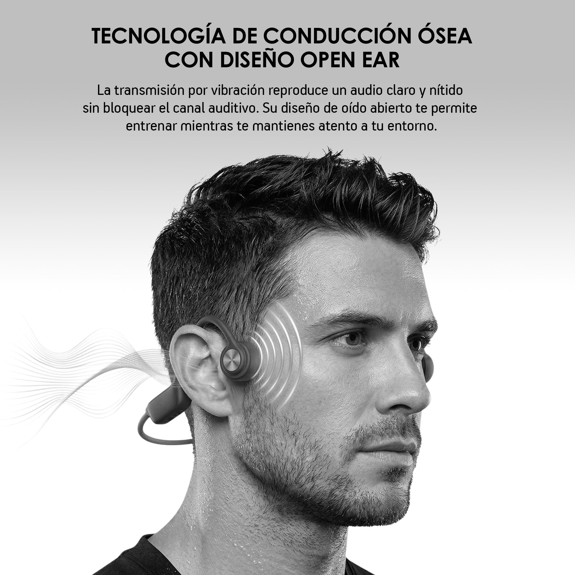 Akane Audífonos de Conducción Ósea para Nadar Bluetooth 5.4
