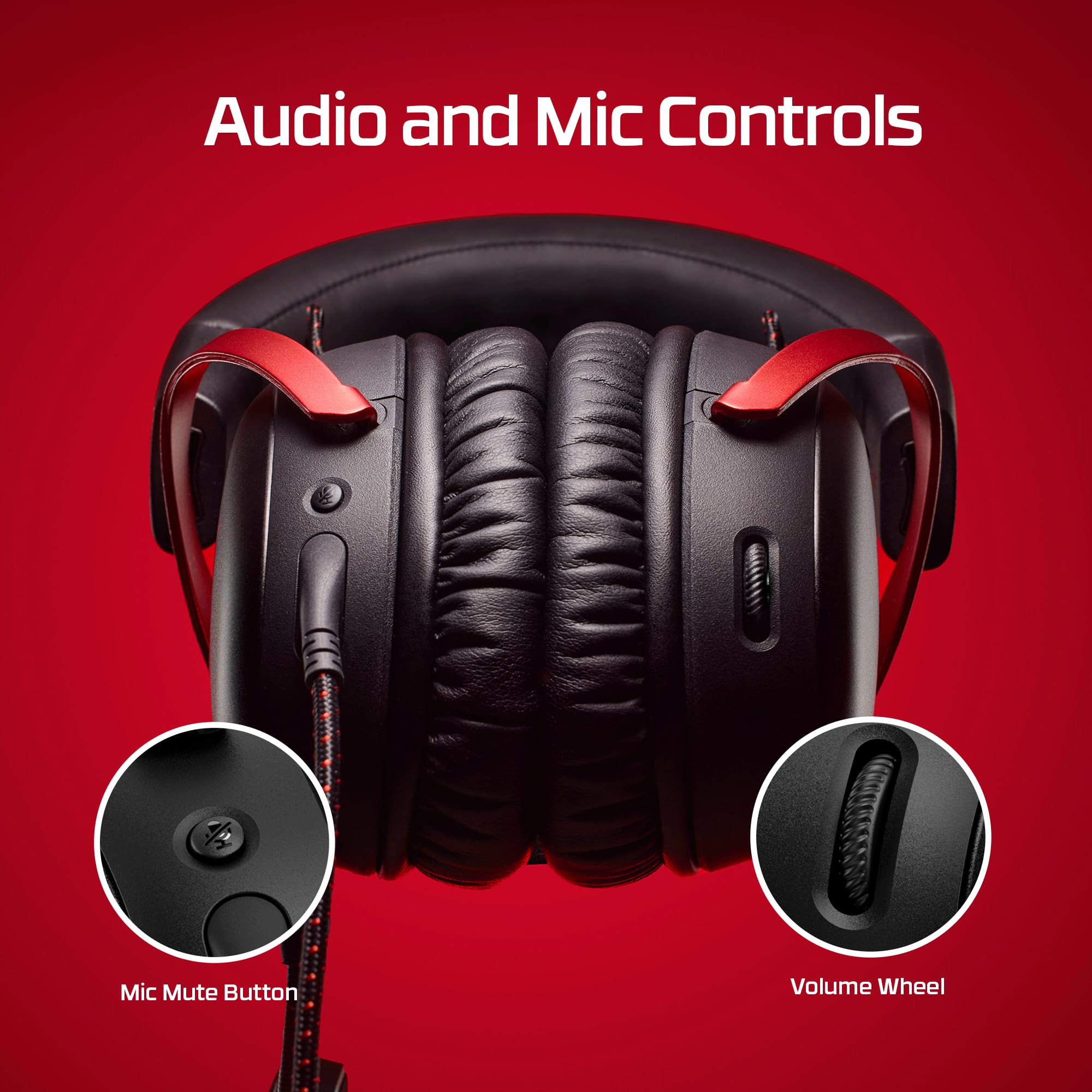 HyperX Cloud III - Rojo Audífonos para Juegos con Cable