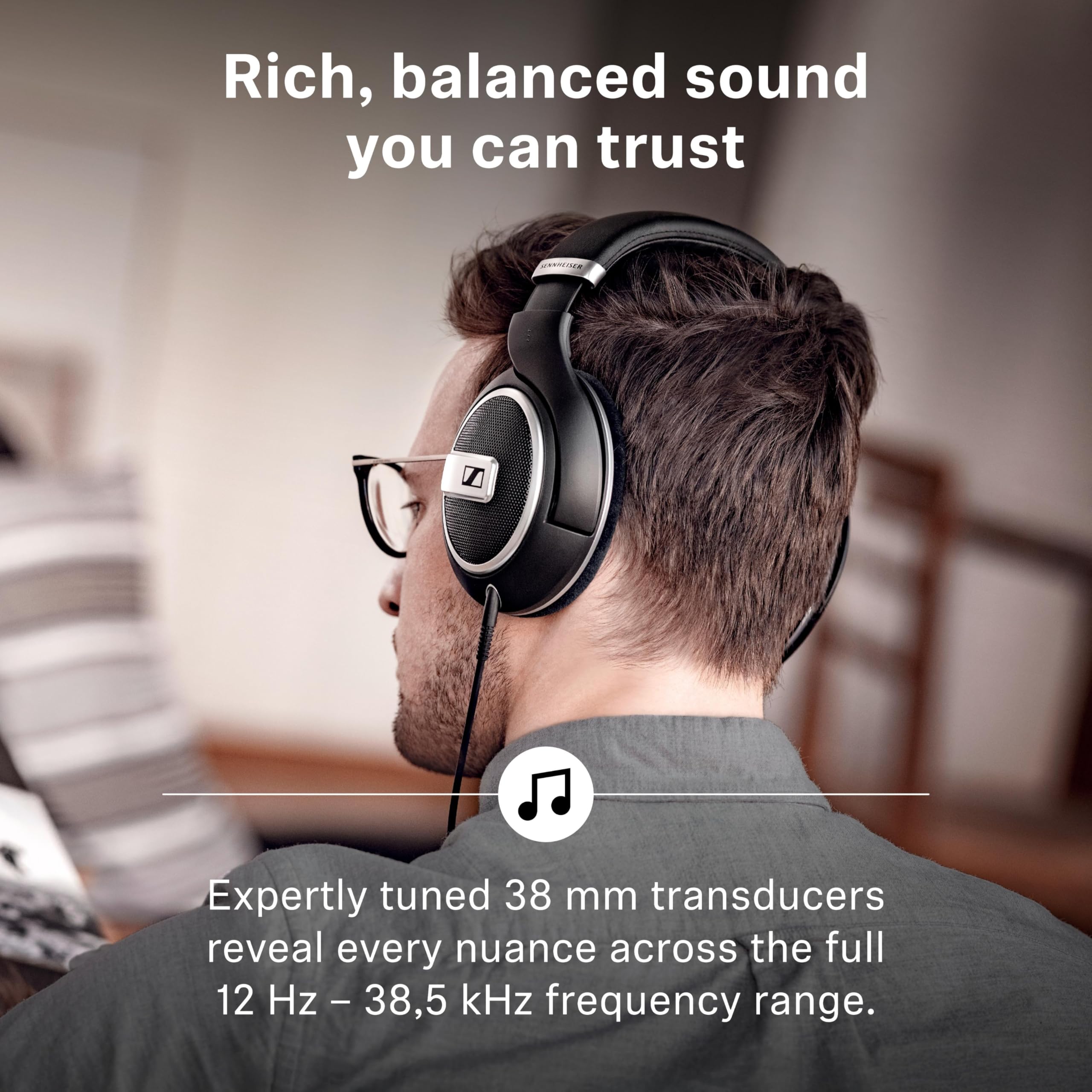 Sennheiser HD 599 Special Edition - Audífonos abiertos y circumaurales, ‎Alámbrico, Exclusivo de Amazon, Negro