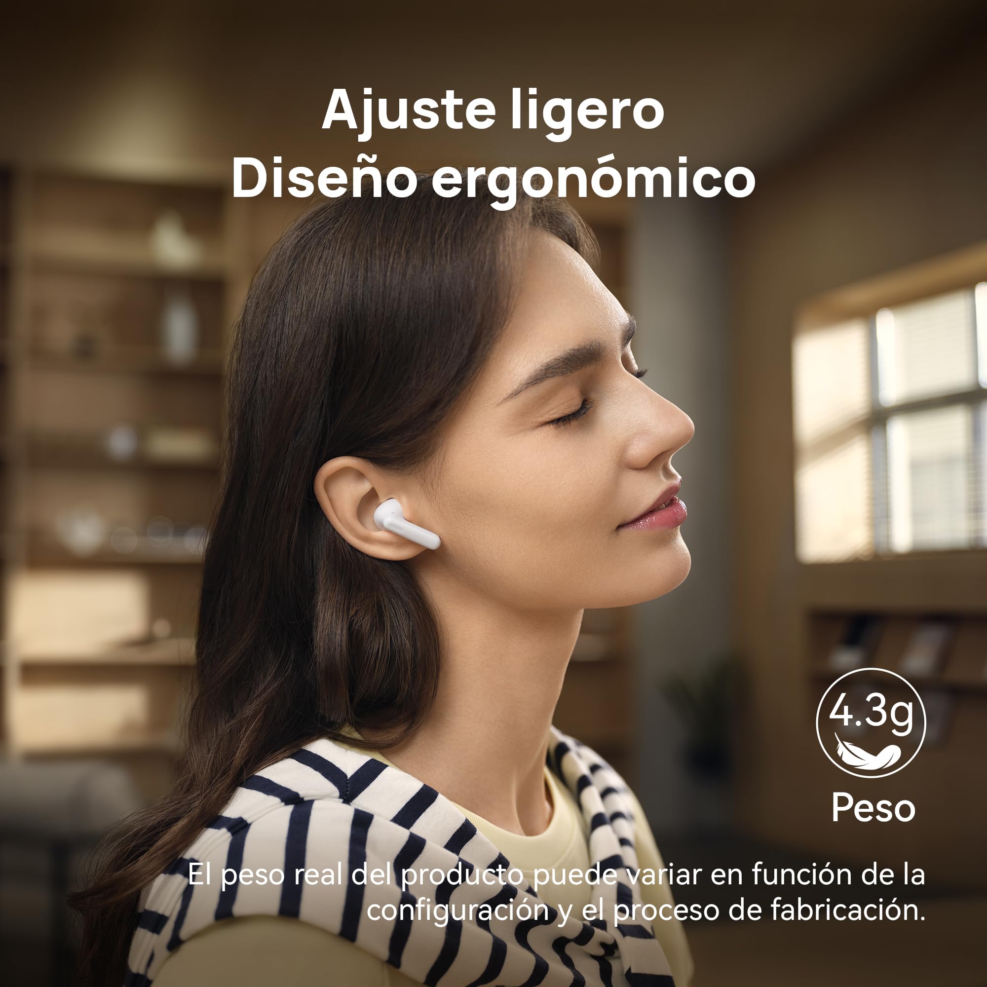 HUAWEI FreeBuds SE 4 ANC, Audífonos Inalámbricos, iOS y Android, Blanco