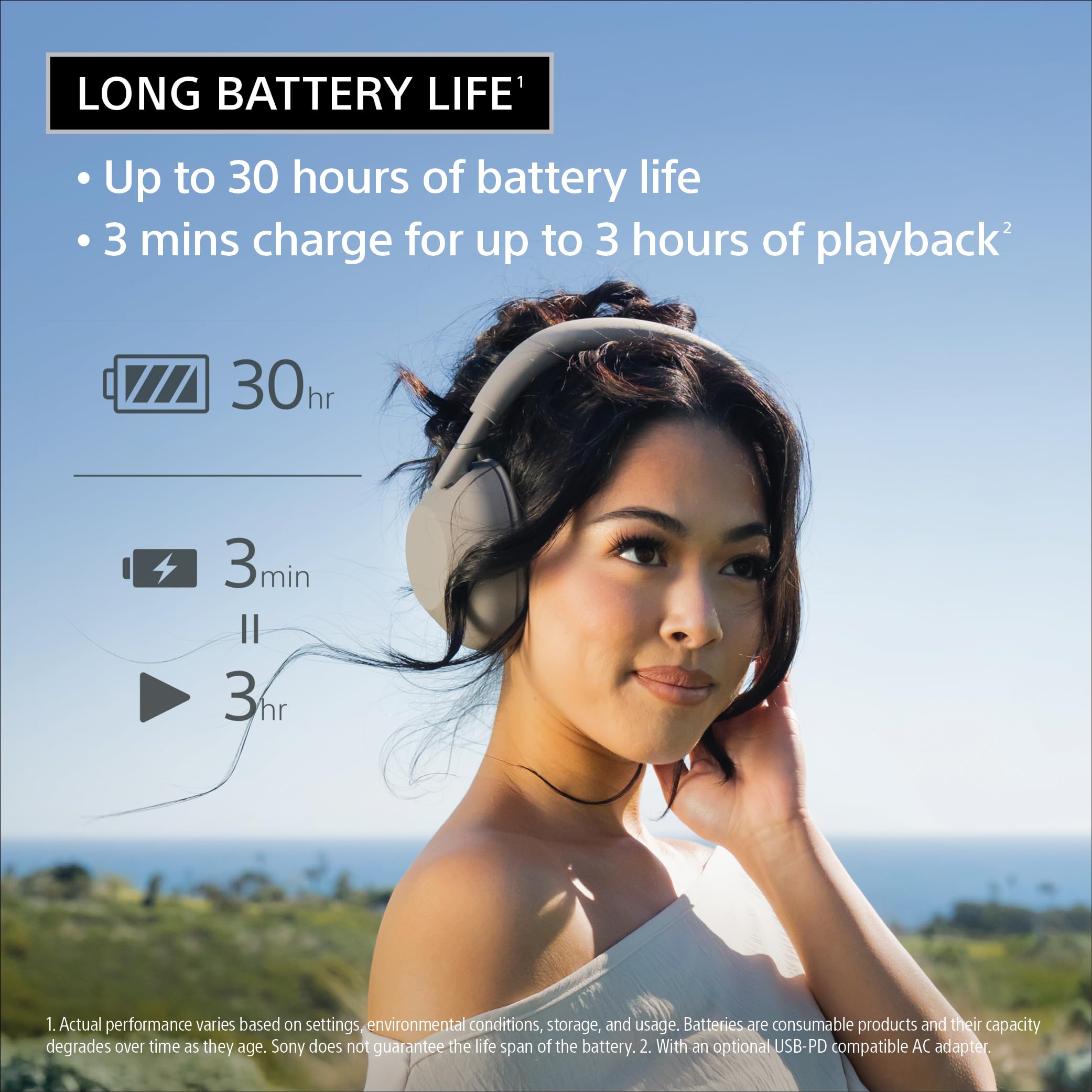 Sony WH-1000XM6 Auriculares inalámbricos con la Mejor cancelación de Ruido, micrófonos, Optimizador adaptativo, Calidad de Estudio, batería de 30 Horas, Arena