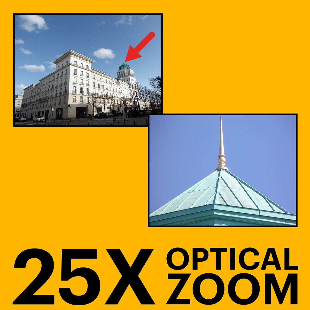 KODAK PIXPRO AZ255-BK Cámara Digital de 16 MP, Zoom óptico de 25 X, Lente Gran Angular de 24 mm, estabilización óptica de Imagen, 1080P, Full HD, Video, cámara LCD de 3 Pulgadas, Color Negro