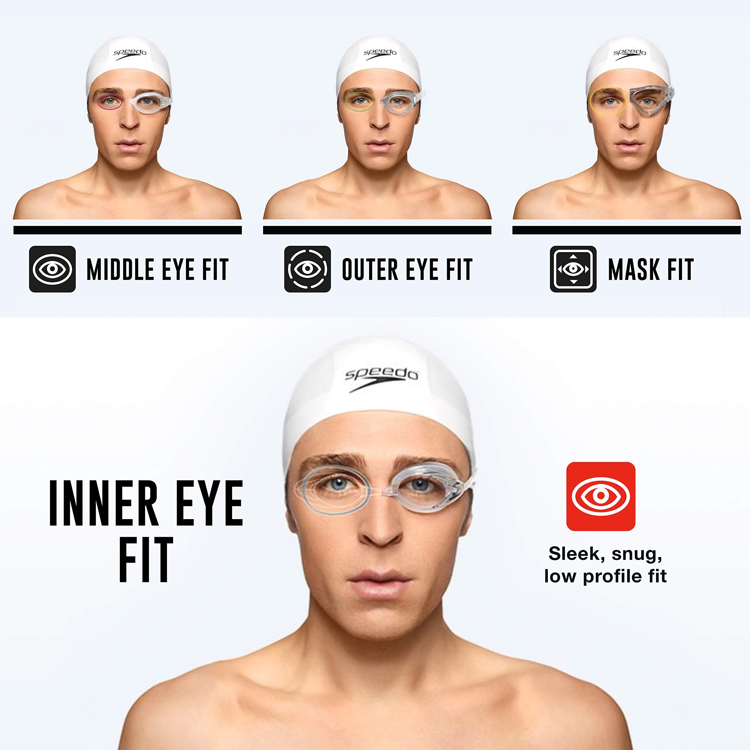 Speedo, Goggles de Natación Efecto Espejo Vanquisher 2.0, 7750127, Unitalla