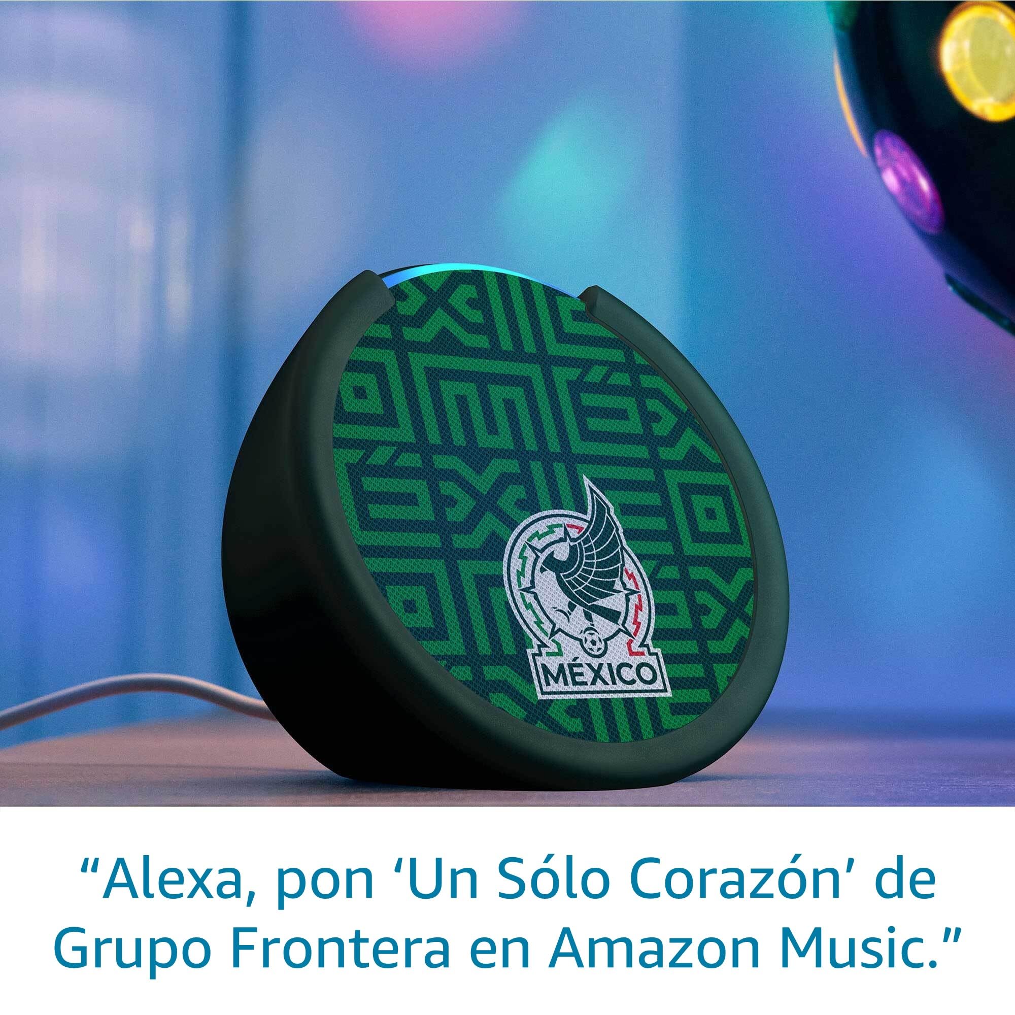Echo Pop de edición limitada con licencia oficial de la Selección Nacional de México (modelo más reciente): incluye Acceso Anticipado de Alexa+