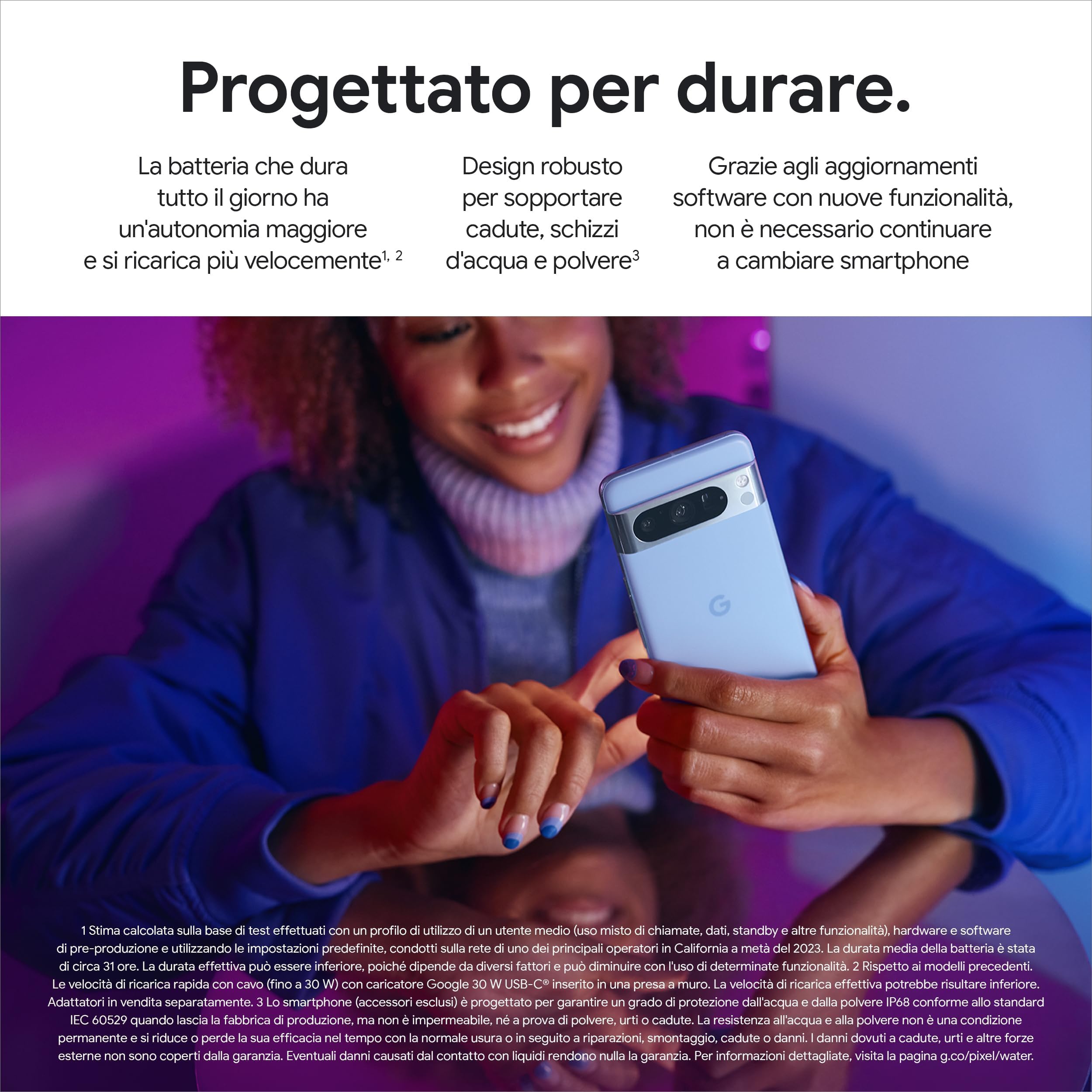 Google Pixel 8 Pro 5G | Unlocked Dual SIM (Nano-SIM, eSIM) | 6.7-Inch Android Smartphone (Obsidian, 128GB + 12GB RAM) (Reacondicionado)
