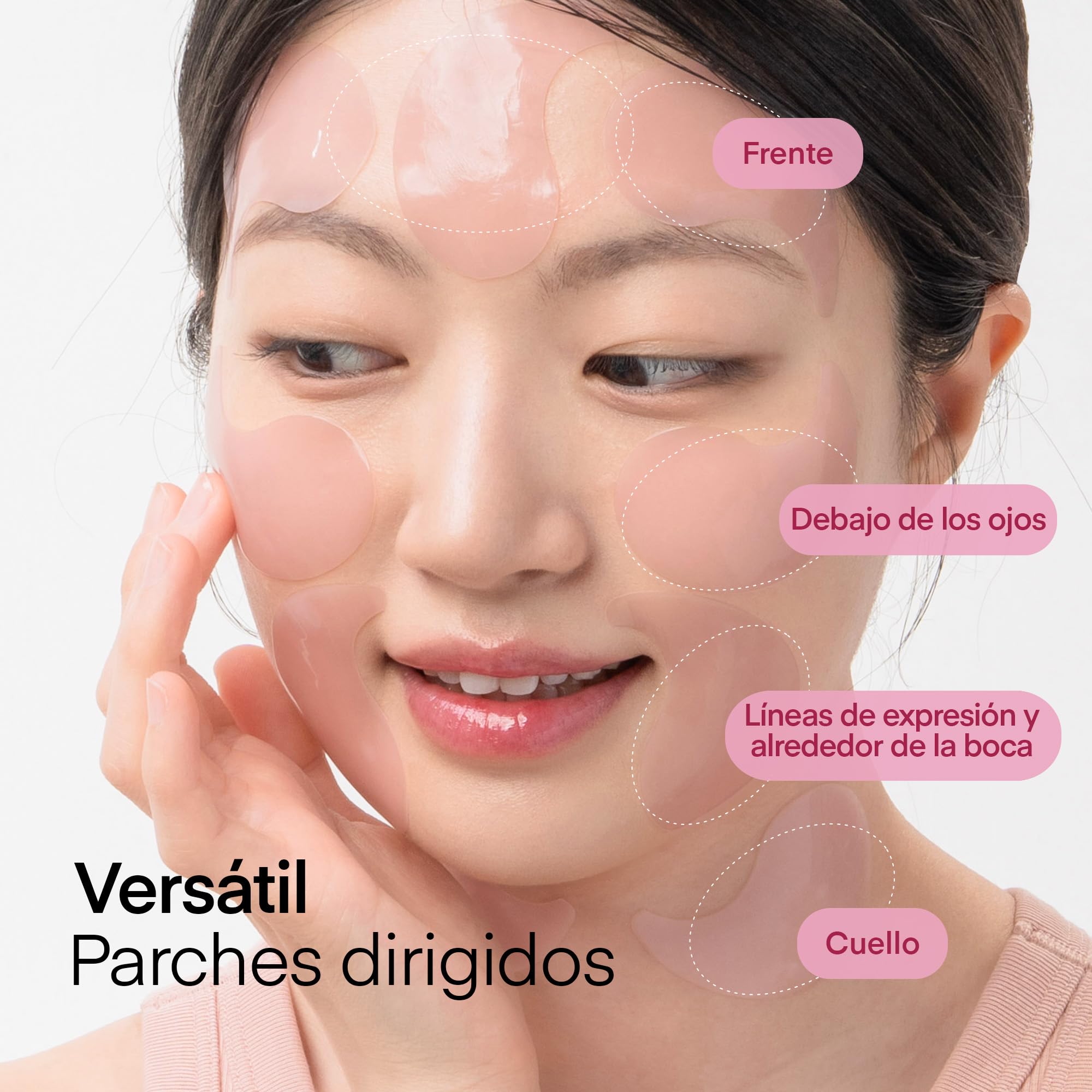 Terez & Honor Parche Coreano de Hidrogel con Péptidos y Colágeno - 60 Mascarillas Reafirmantes, Iluminadoras e Hidratantes para Ojos - Ojeras, Bolsas, Arrugas y Líneas Finas - Under Eye Patches