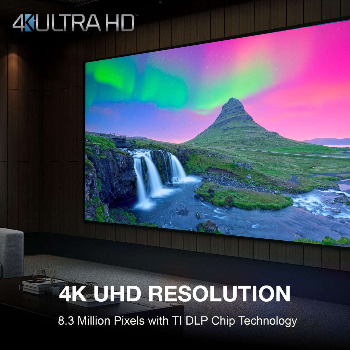 Optoma UHZ36-4K UHD, 3500 lúmenes, Modo HDR y cineasta, proyector láser de Cine en casa