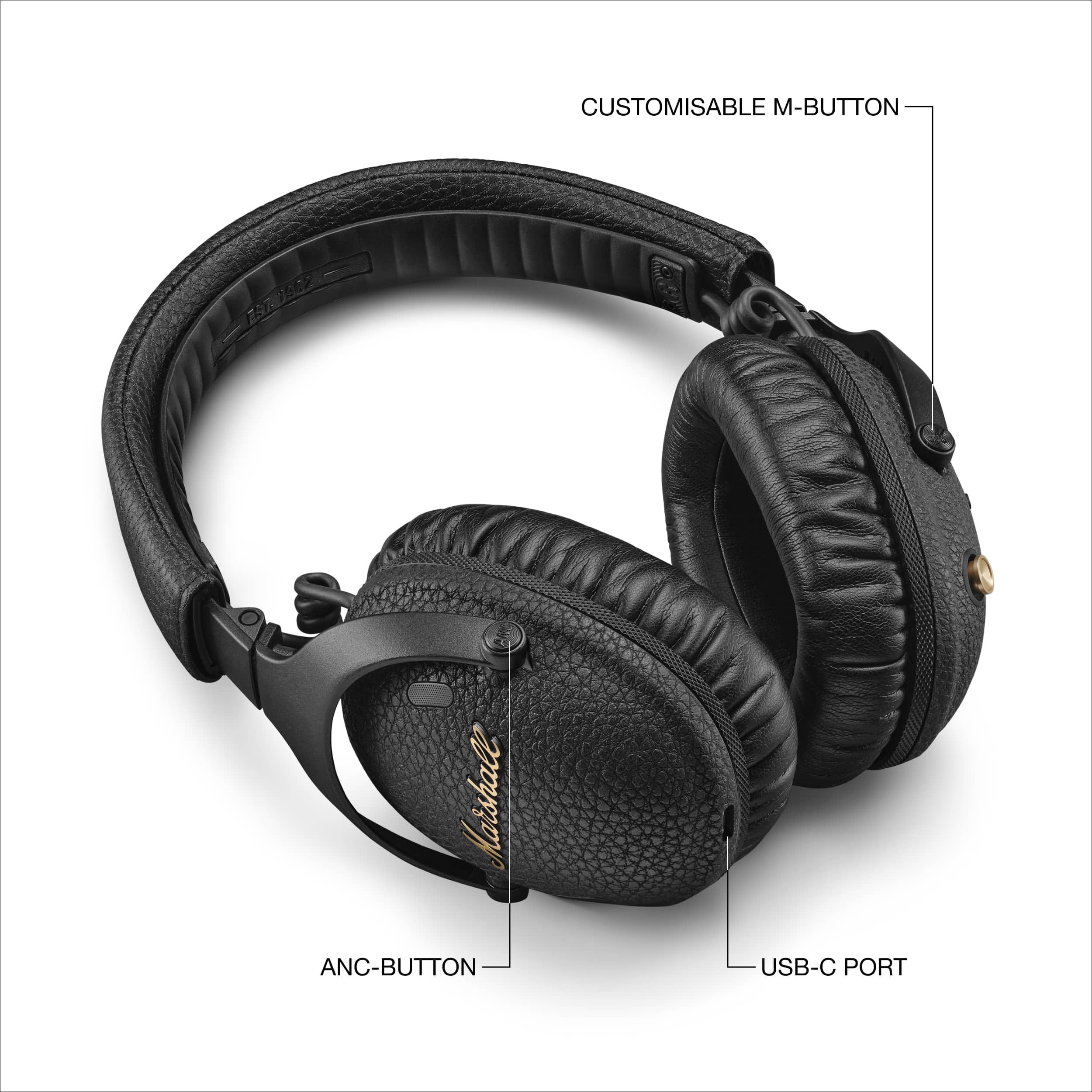 Marshall Monitor III ANC Audífonos Inalámbricos Bluetooth - Negro