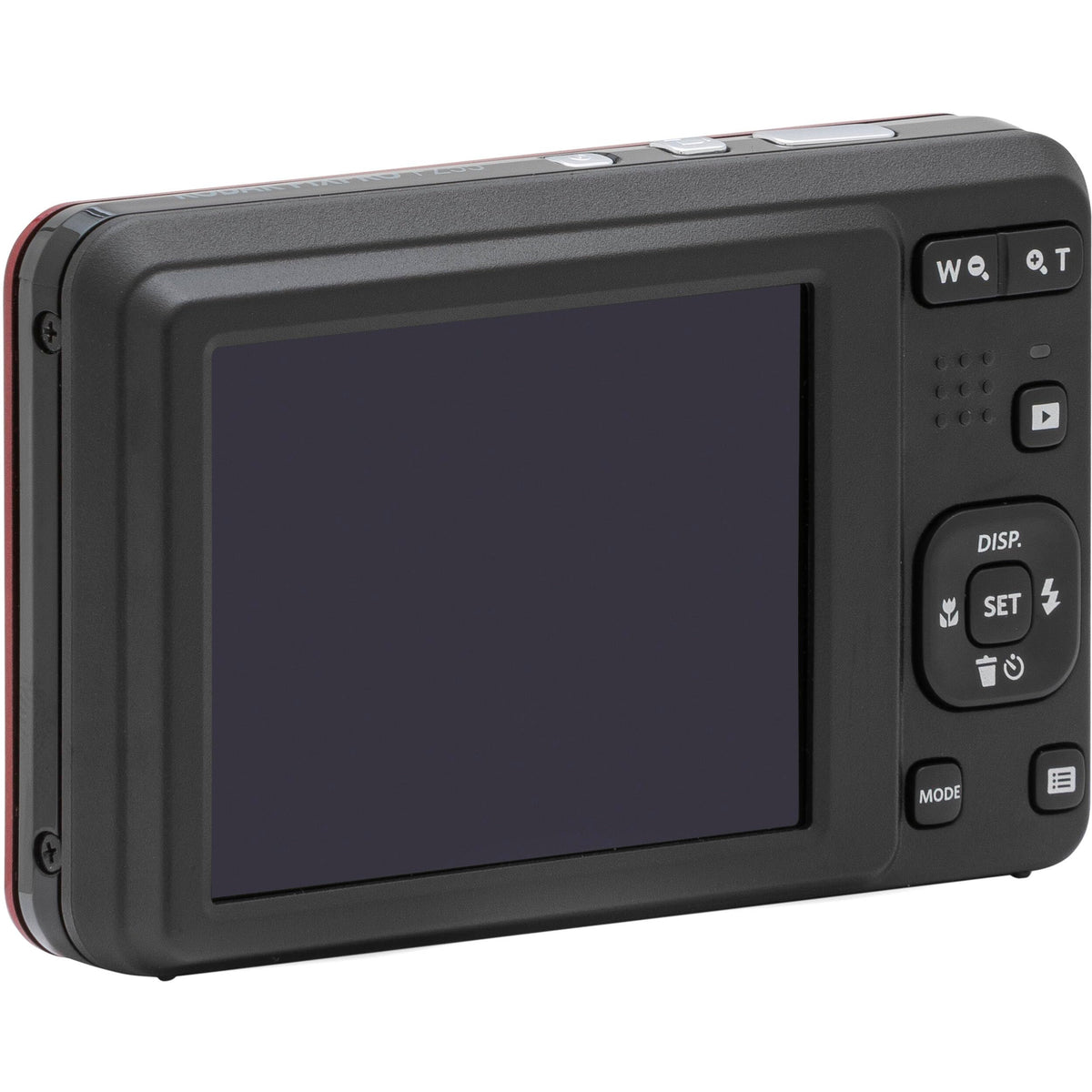 Kodak PIXPRO FZ55 - Cámara digital roja de 16 MP, zoom óptico de 5X, 28 mm, gran angular, 1080P, cámara LCD Full HD de 2,7 pulgadas, tarjeta y lector de 64 GB + funda + portafolios de memoria +