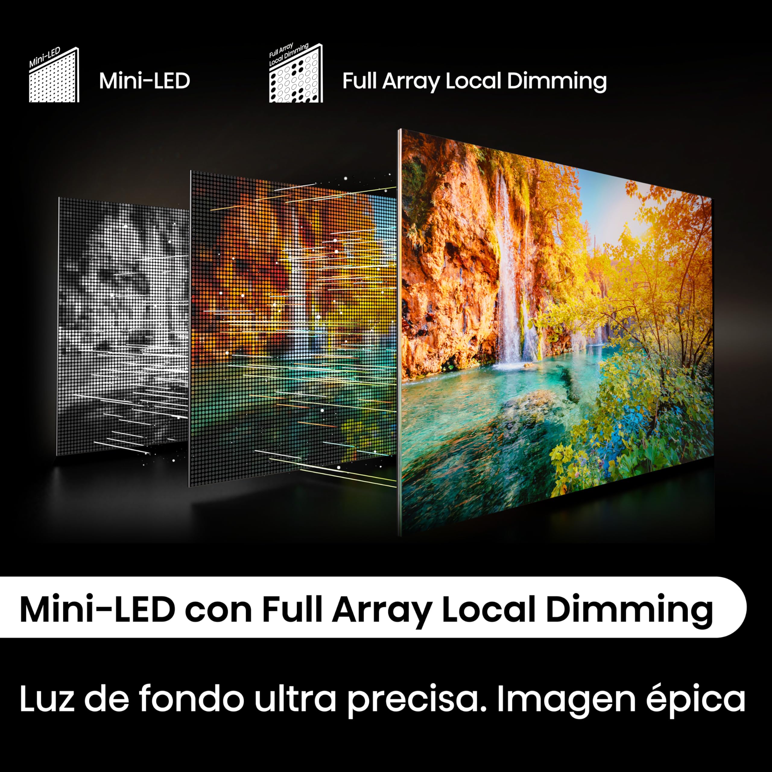 Hisense Television U6N Pantalla 55 Pulgadas,Mini-LED Smart Google TV UHD 4K,Control Remoto por Voz con Alexa,Hi-View Engine,Dolby Vision Atmos,Total HDR Solution, mira TV en Vivo sin Cable