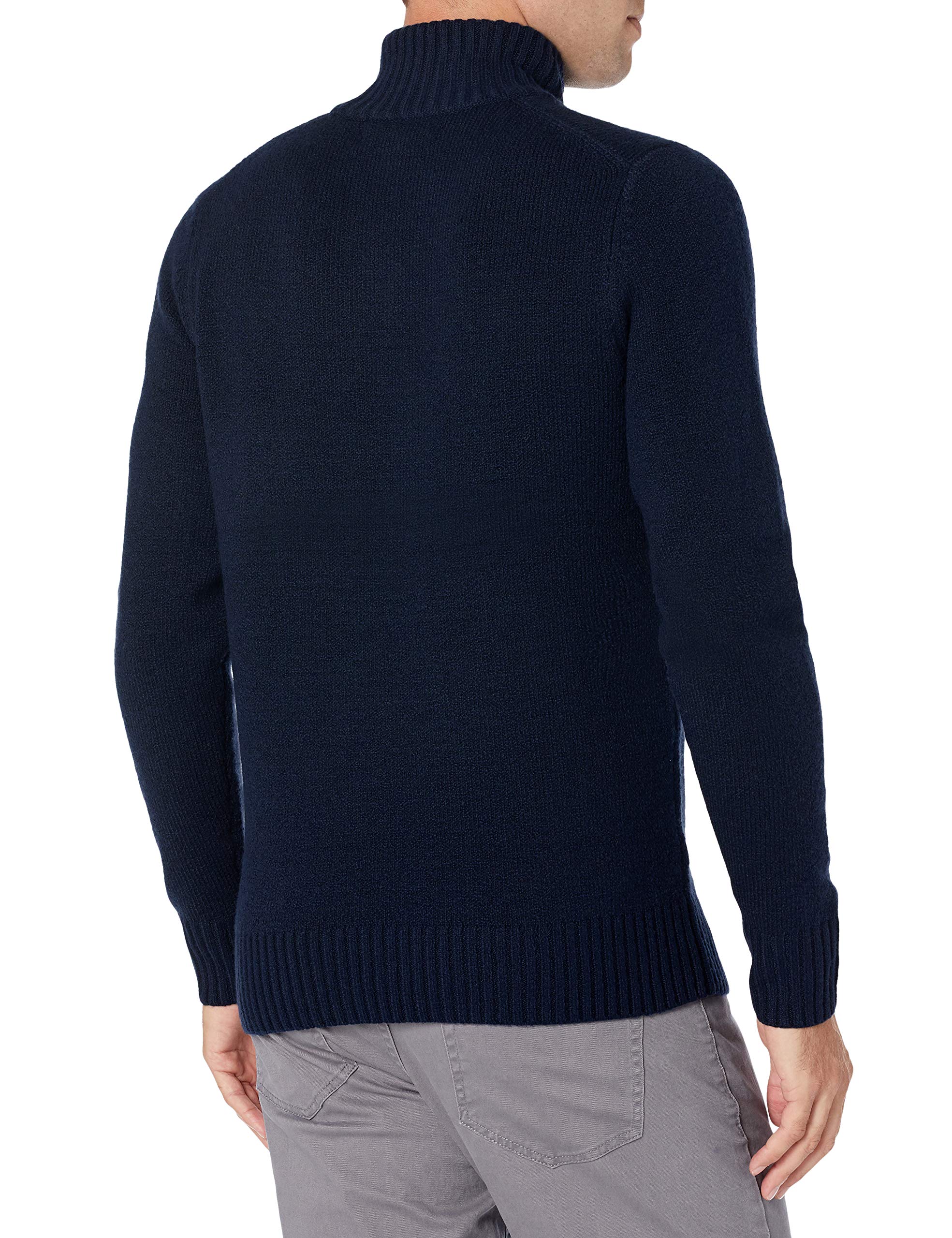 Amazon Essentials - Suéter de manga larga con cuello alto suave al tacto, para hombre, color azul marino, talla