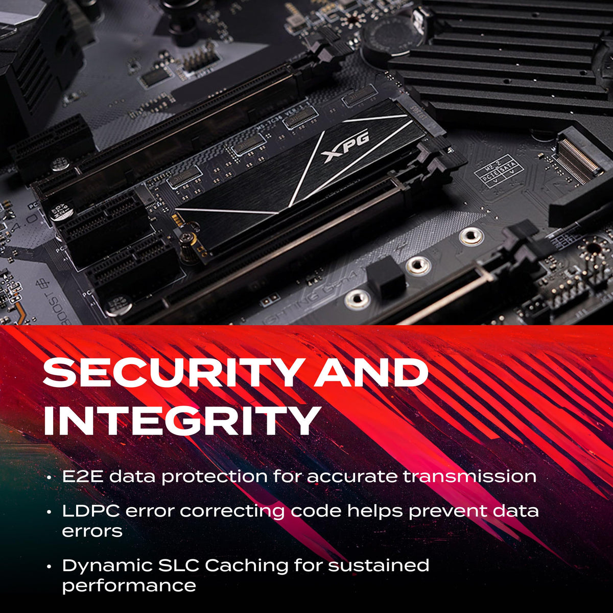 ADATA XPG XPG GAMMIX S70 Blade, Unidad de Estado Sólido SSD PCIe Gen4x4 M.2 2280, Rendimiento de Lectura/Escritura de 7400/6800 MB/s, 2TB (AGAMMIXS70B-2T-CS)