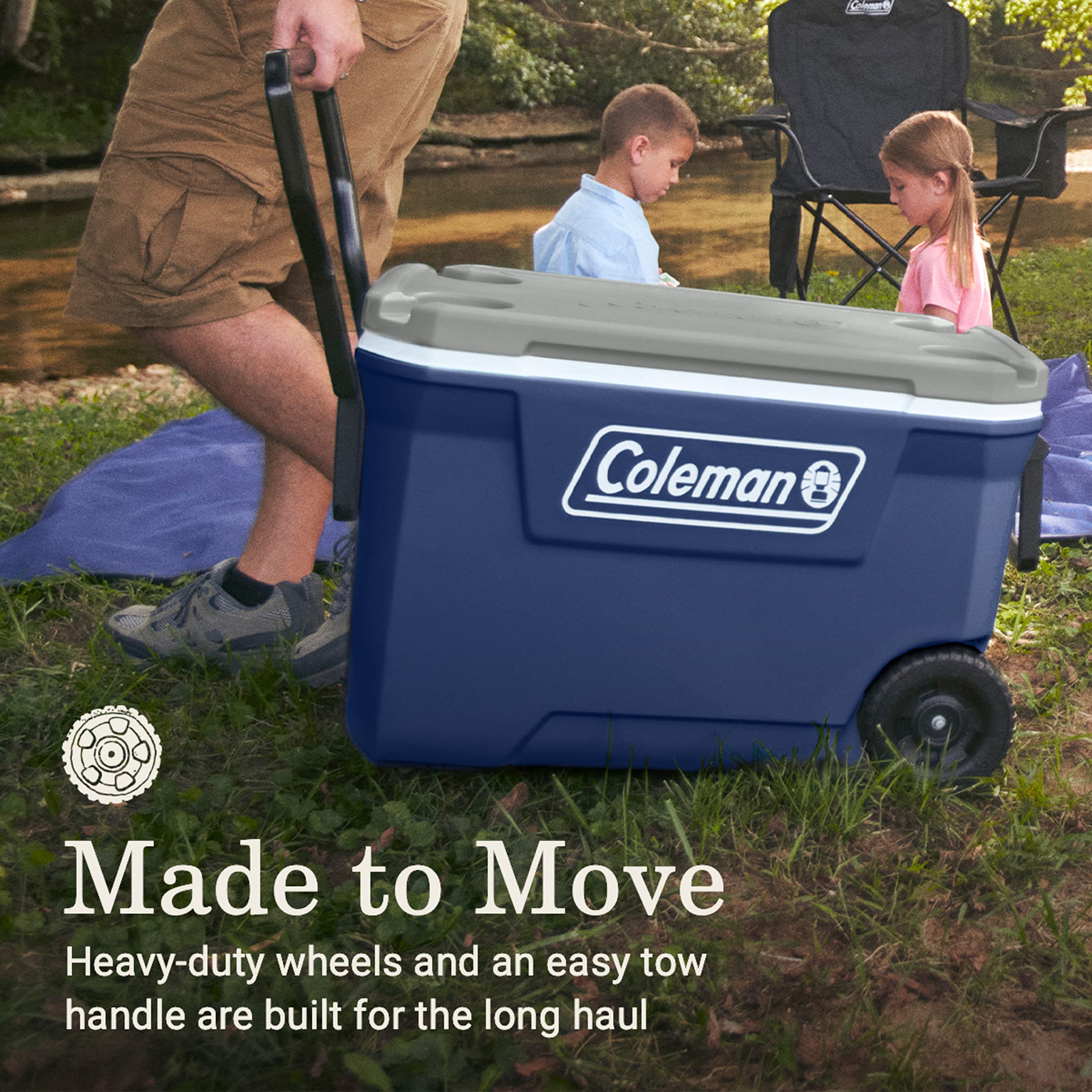 Coleman Serie 316, Enfriador Con Ruedas Unisex Adulto, Twilight, 62QT