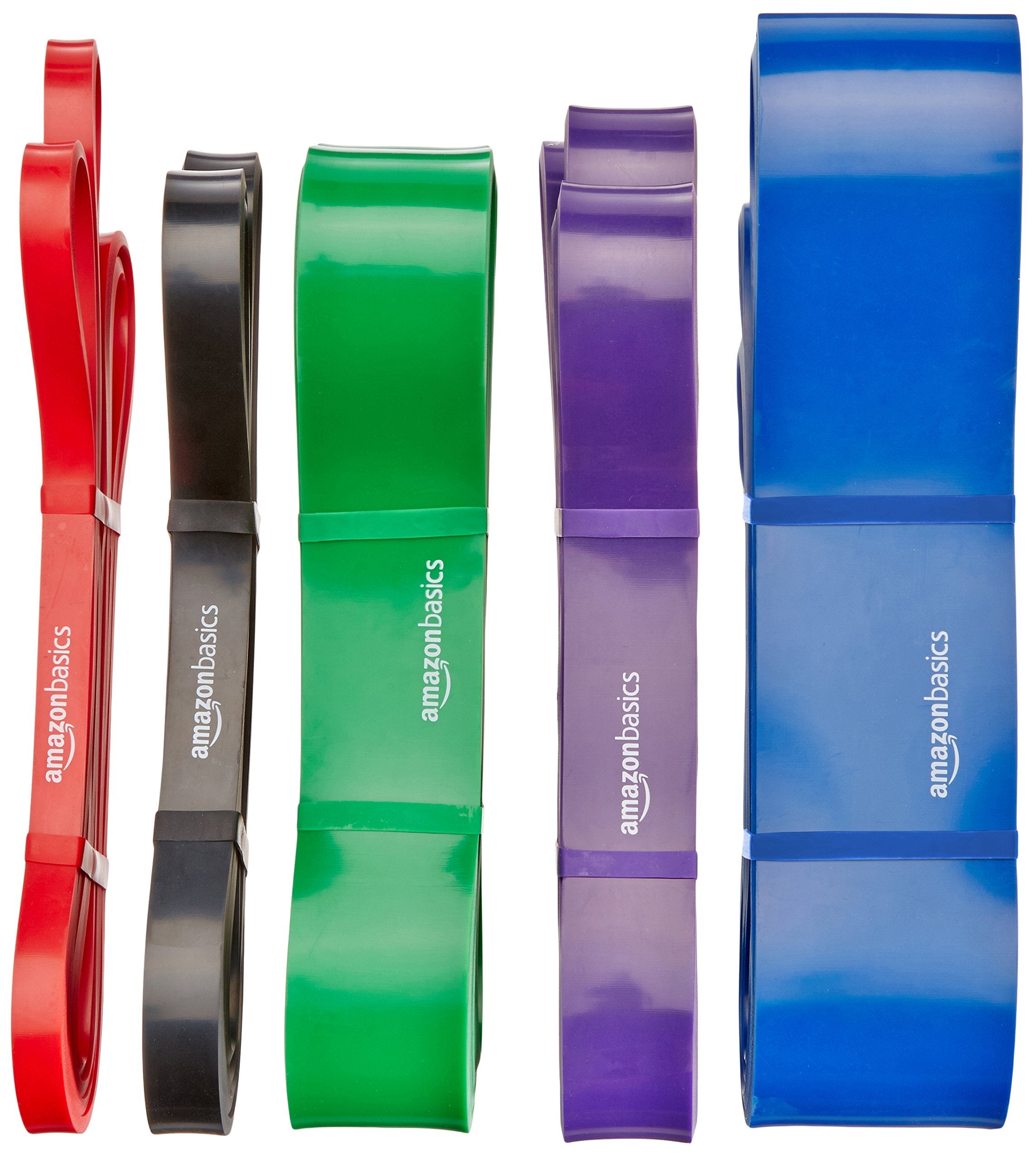 Amazon Basics Banda de resistencia para dominadas de 2,5-1,9cm (1-3/4in) (22,7kg a 56,7kg [50lb a 125lb]), verde