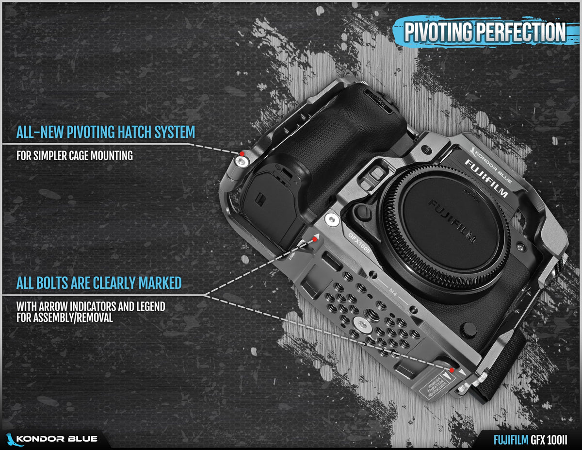 KONDOR BLUE GFX 100II Jaula (sólo Jaula) (Raven Negro)