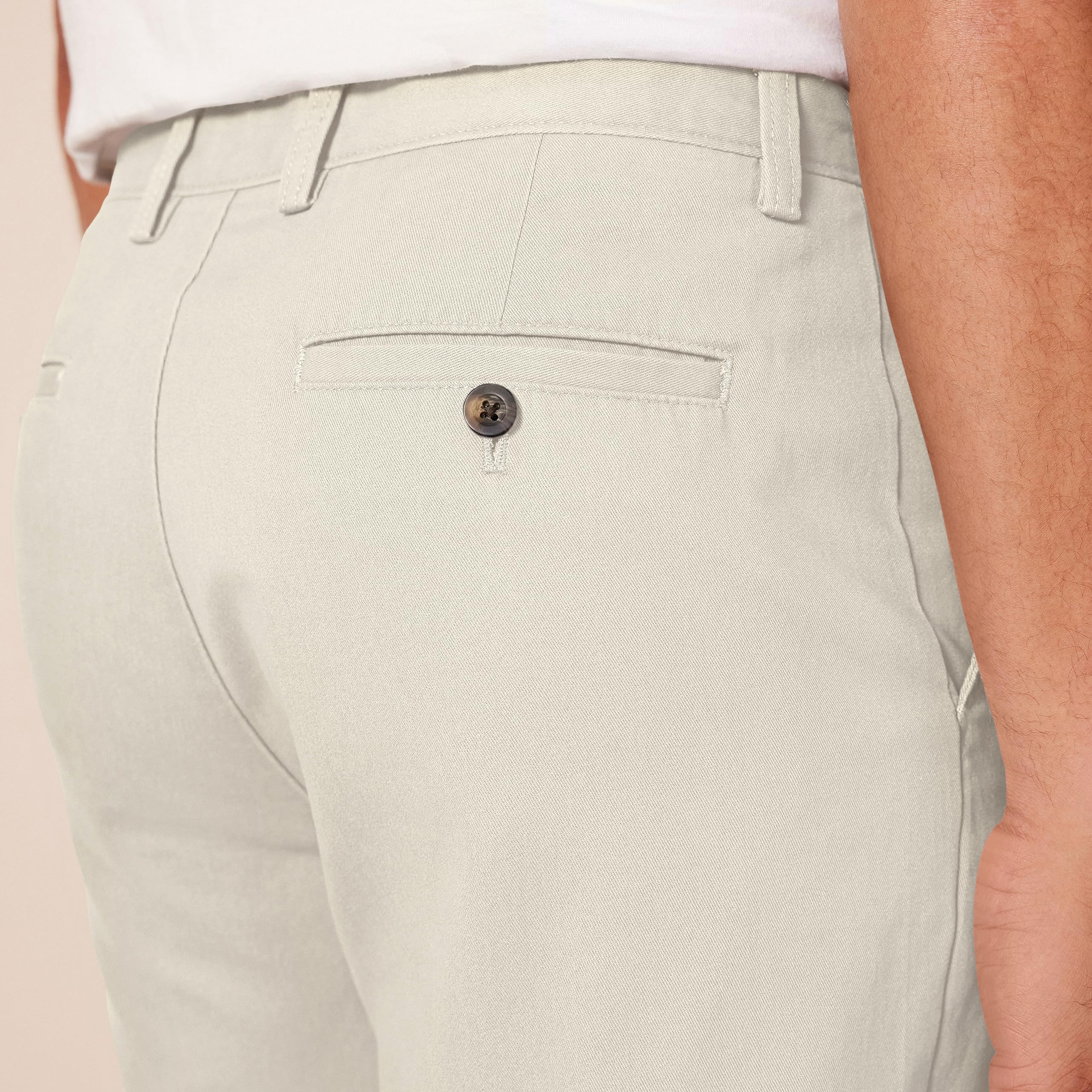 Amazon Essentials - Pantalón corto de corte clásico para hombre, 7 pulgadas, piedra, 34