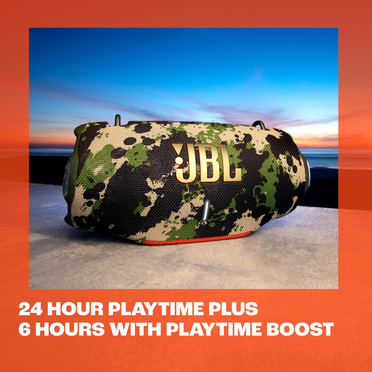 JBL Xtreme 4 Bocina Portátil Bluetooth, Reproducción 24 Horas, Resistente al Agua IP67 - Negro